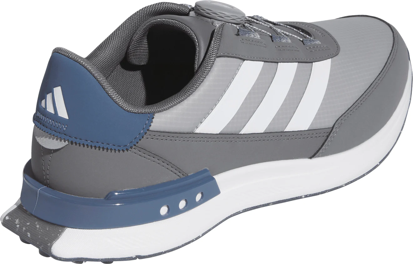 adidas S2G BOA 24 WIDE FIT Spikeless Mens Golf Shoes - Grey - Image 5