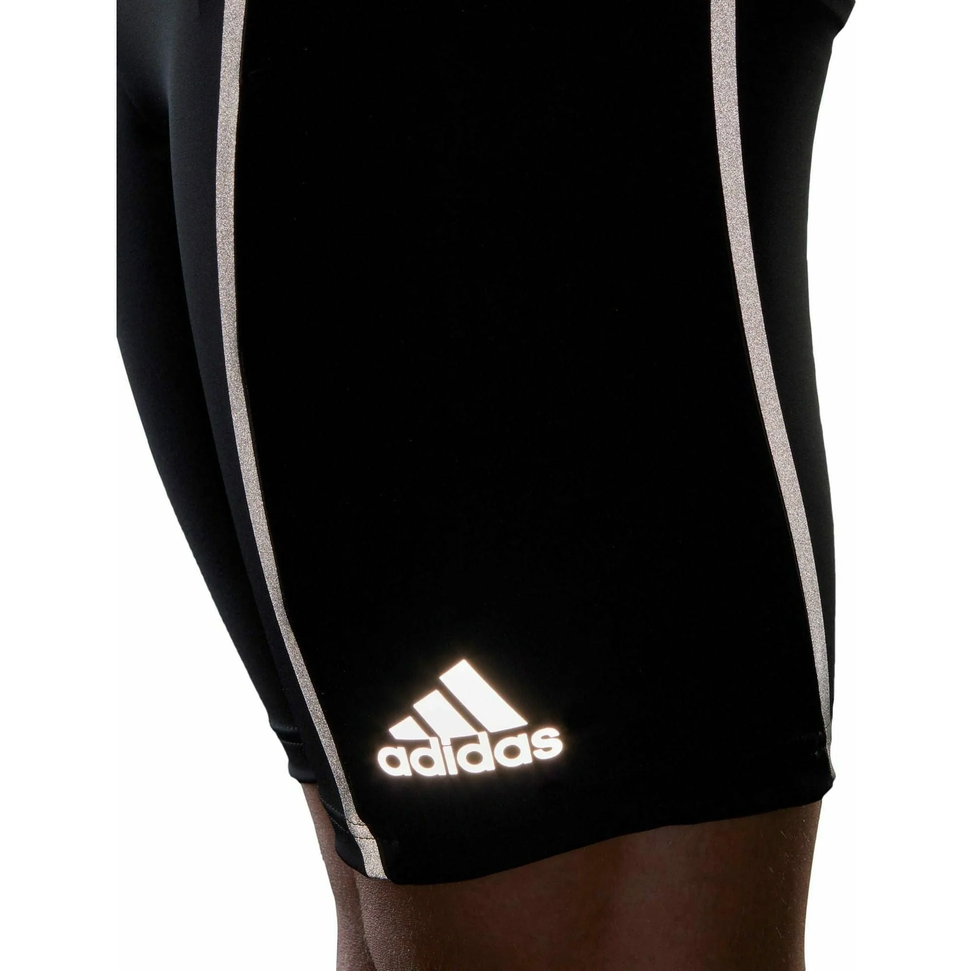 adidas Saturday Mens Short Running Tights - Black - Image 3