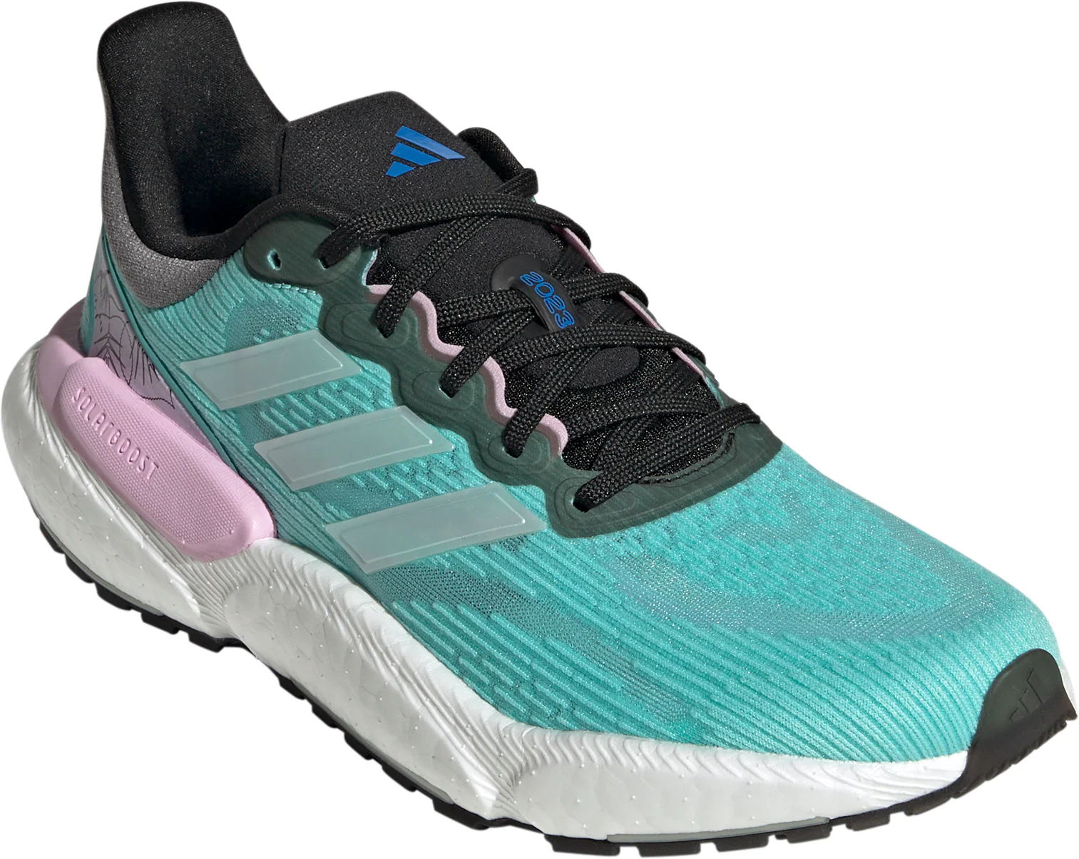 adidas Solar Boost 5 Womens Running Shoes - Blue - Image 6