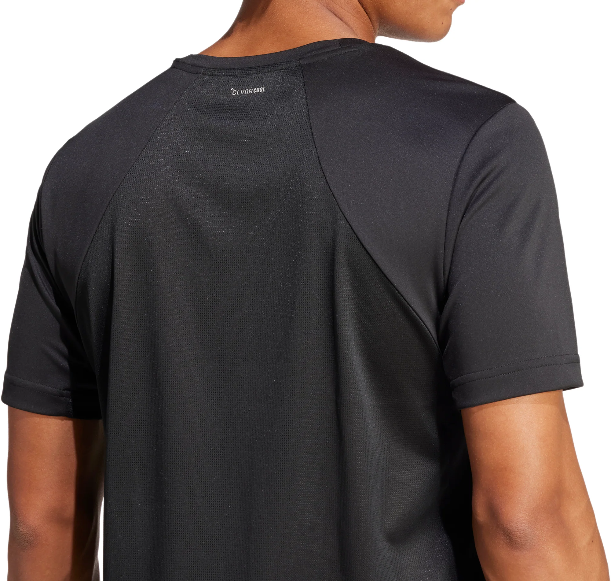 adidas Tech Apparel Short Sleeve Mens Training Top - Black - Image 4