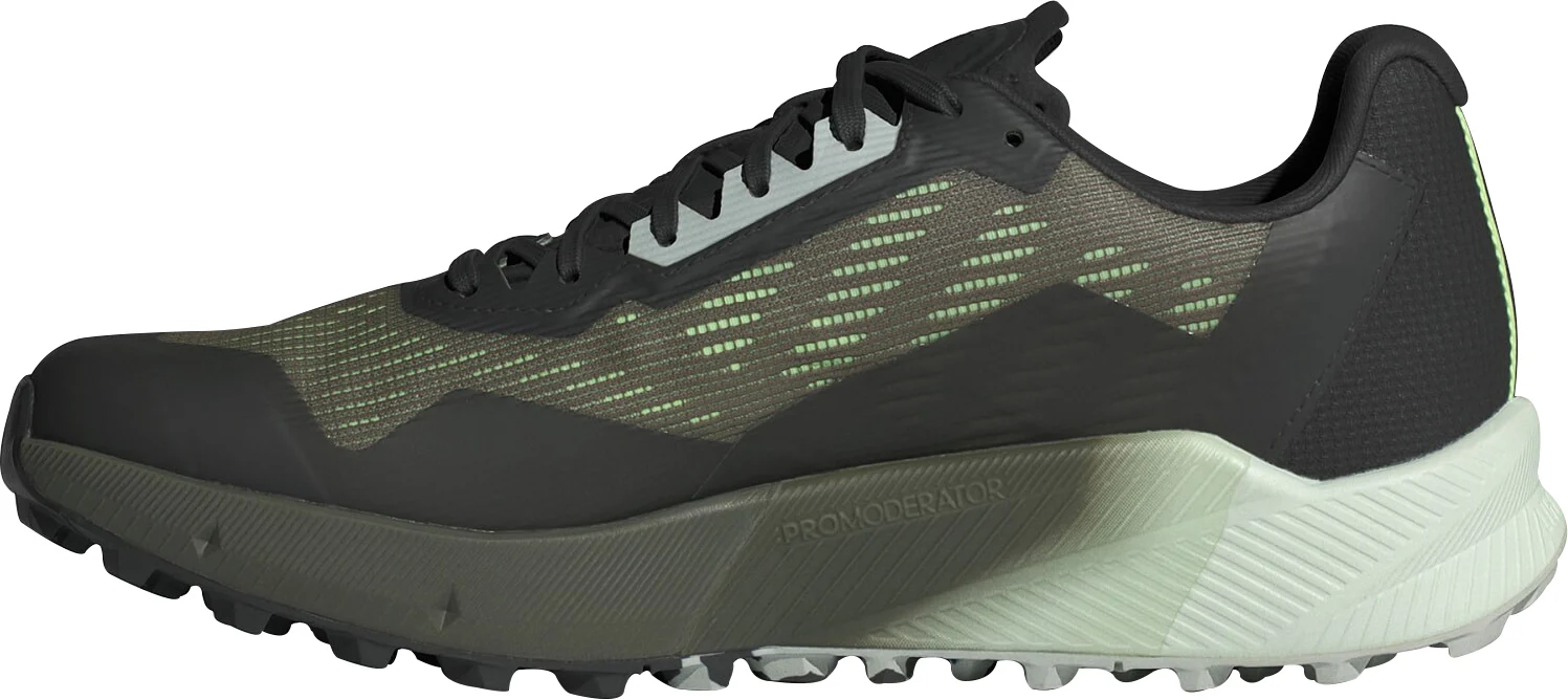 adidas Terrex Agravic Flow 2 GORE-TEX Mens Trail Running Shoes - Green - Image 3