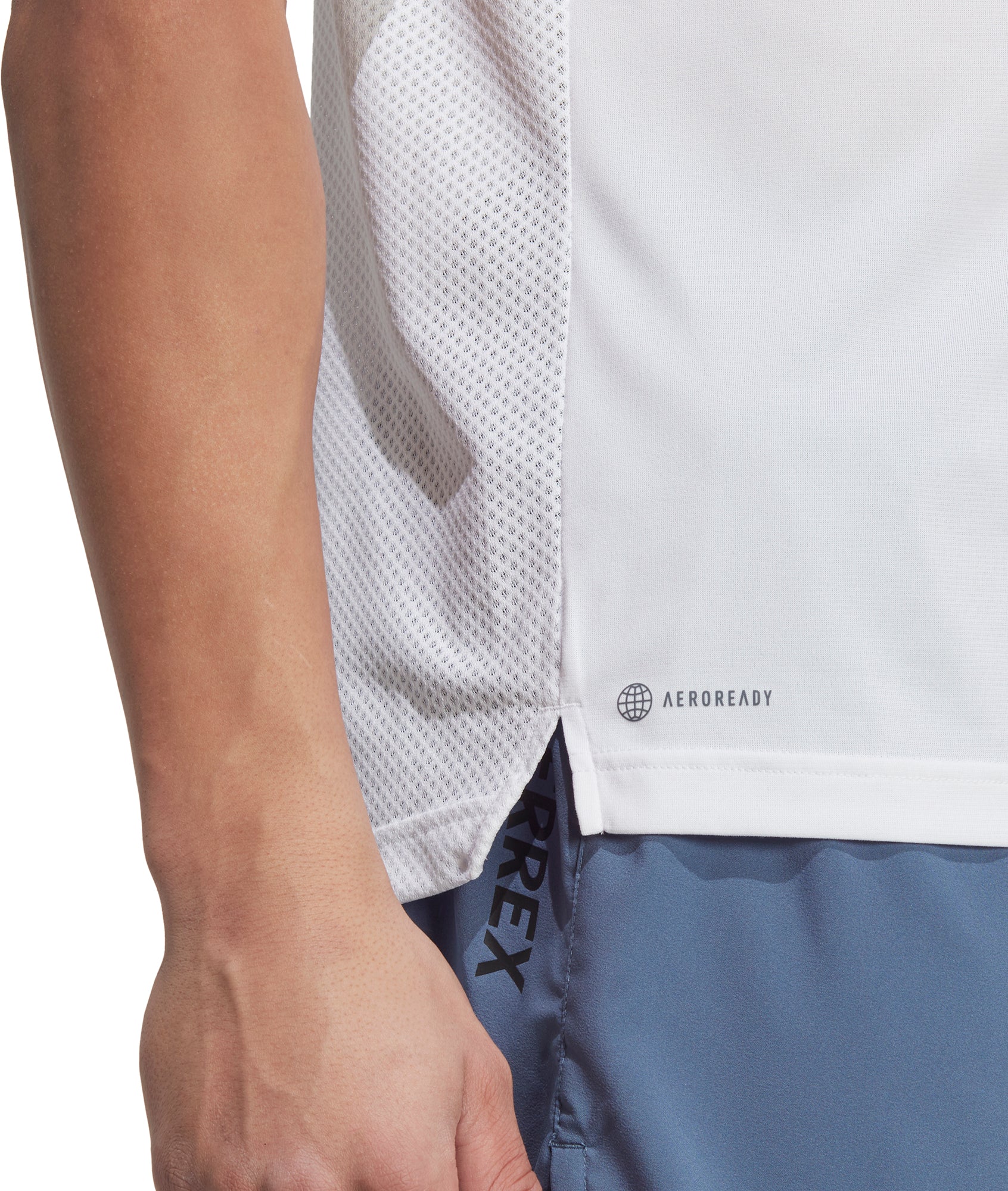 adidas Terrex Agravic Short Sleeve Mens Running Top - White - Image 4