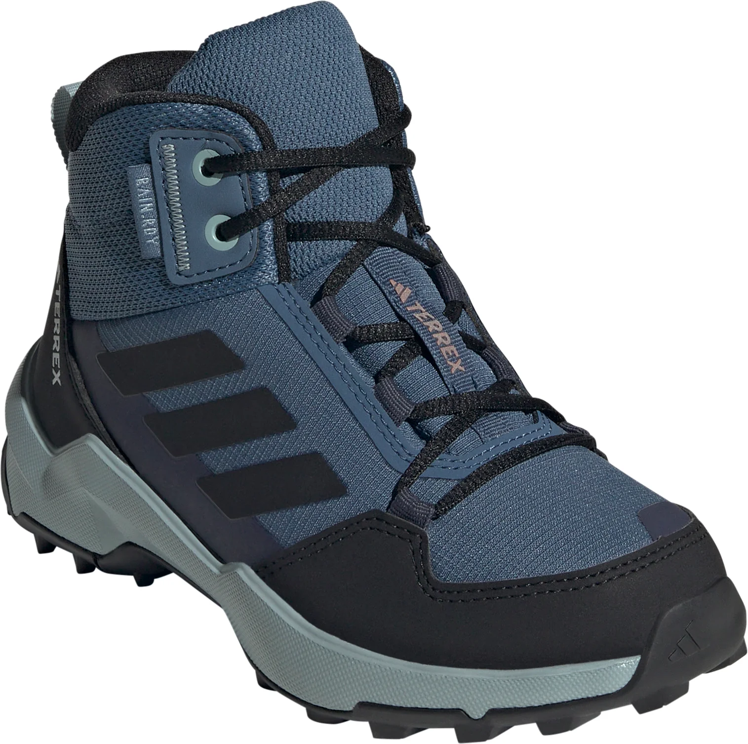 adidas Terrex AX4R Mid RAIN.RDY Junior Walking Boots - Blue - Image 6