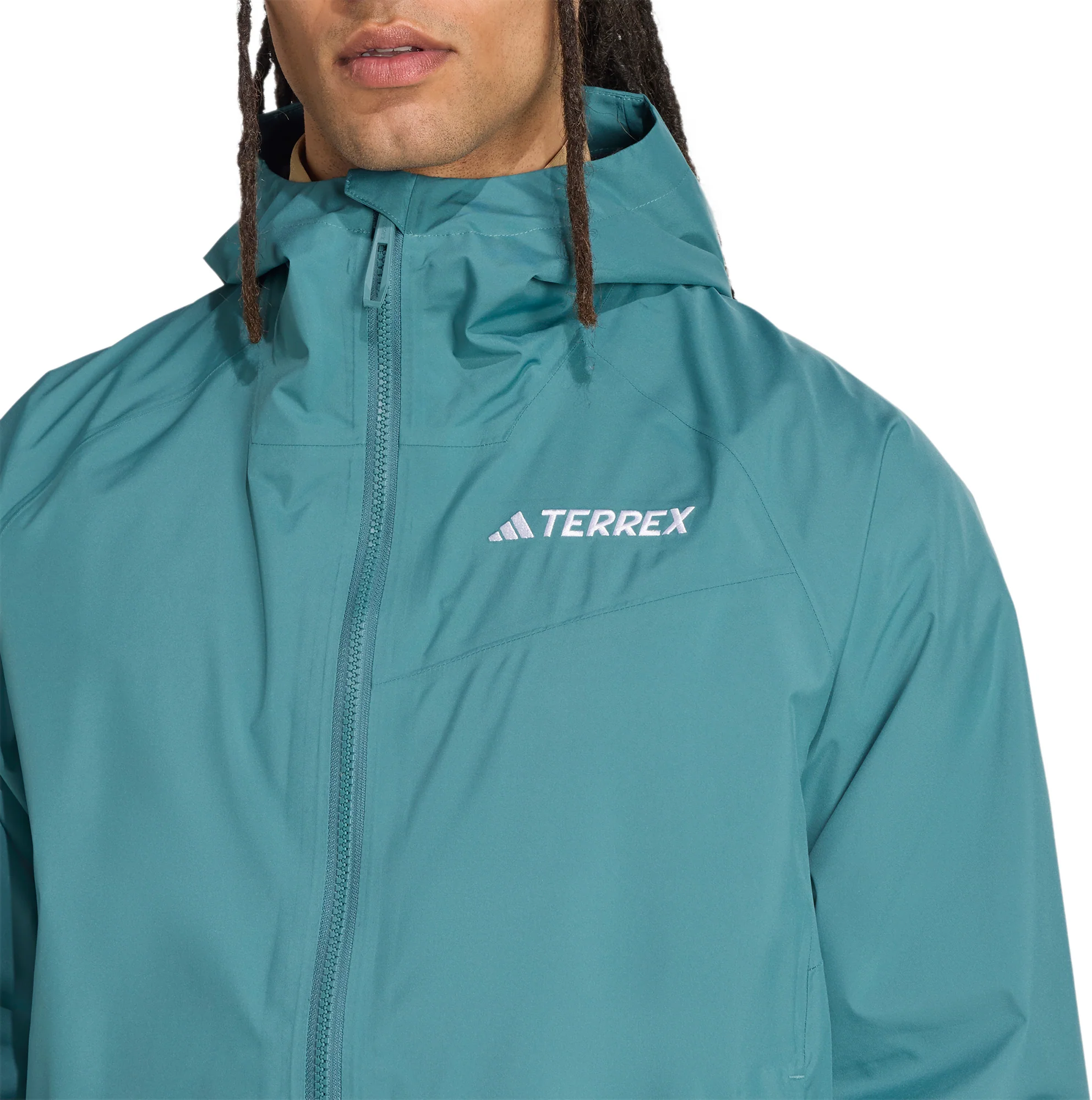 adidas Terrex Multi 2L Rain.RDY Mens Walking Jacket - Green - Image 3