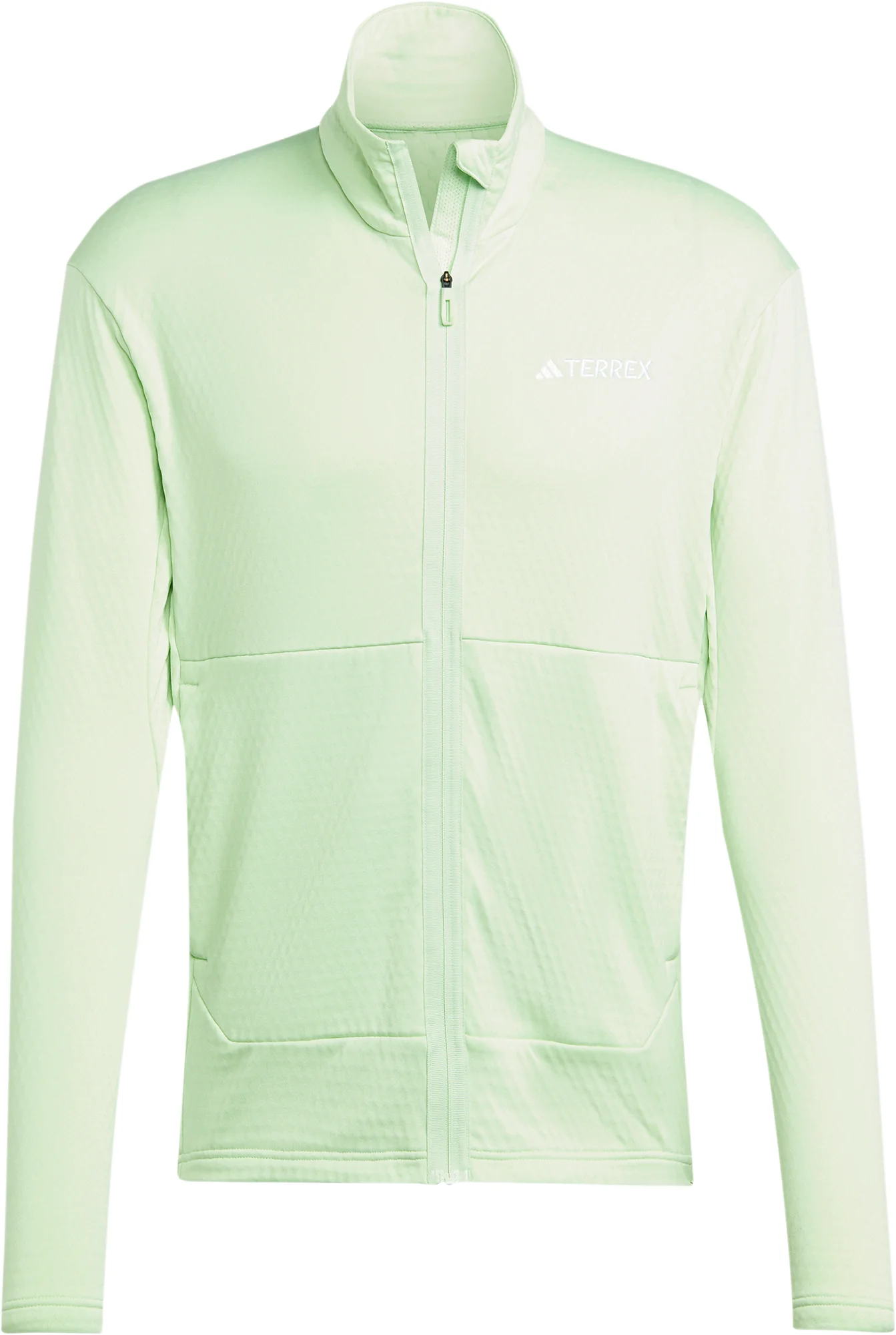 adidas Terrex Multi Light Fleece Mens Running Jacket - Green - Image 5