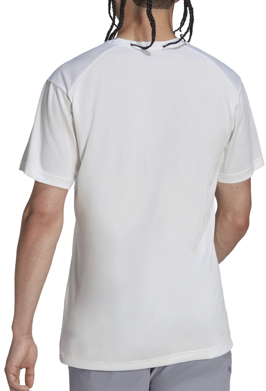 adidas Terrex Multi Sports Mens Short Sleeve Top - White - Image 2