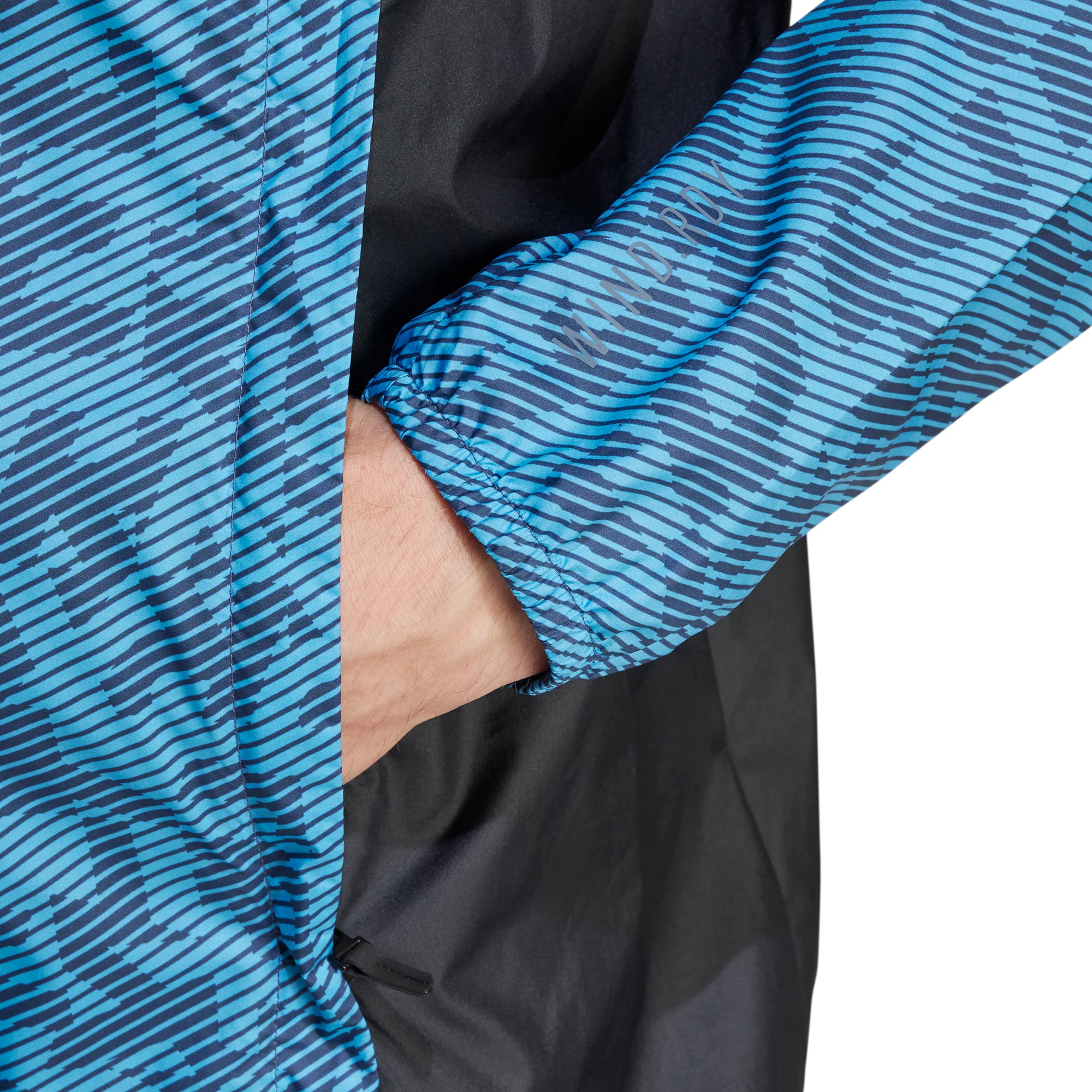 adidas Terrex Trail Mens Running Jacket - Blue - Image 3