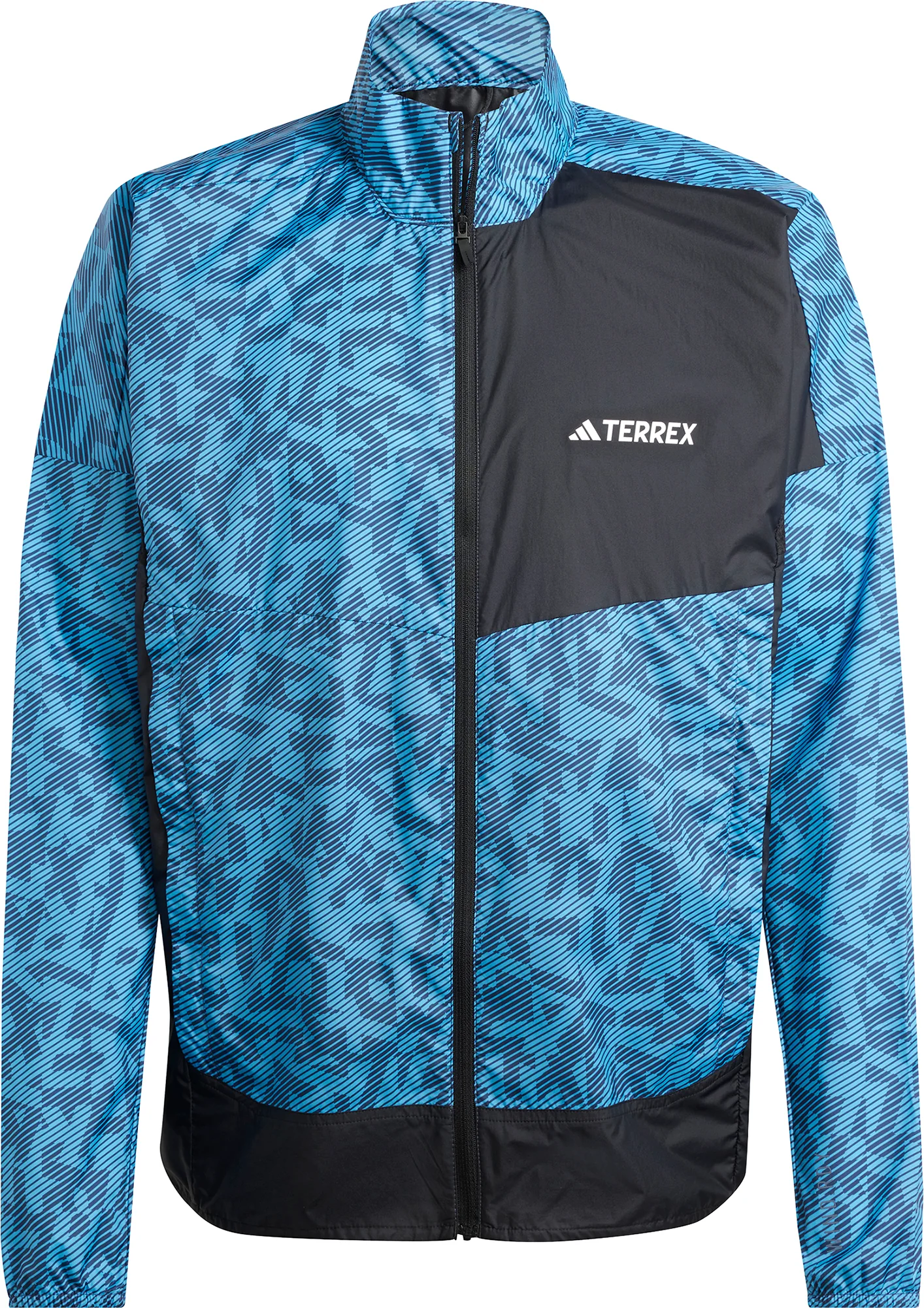 adidas Terrex Trail Mens Running Jacket - Blue - Image 5