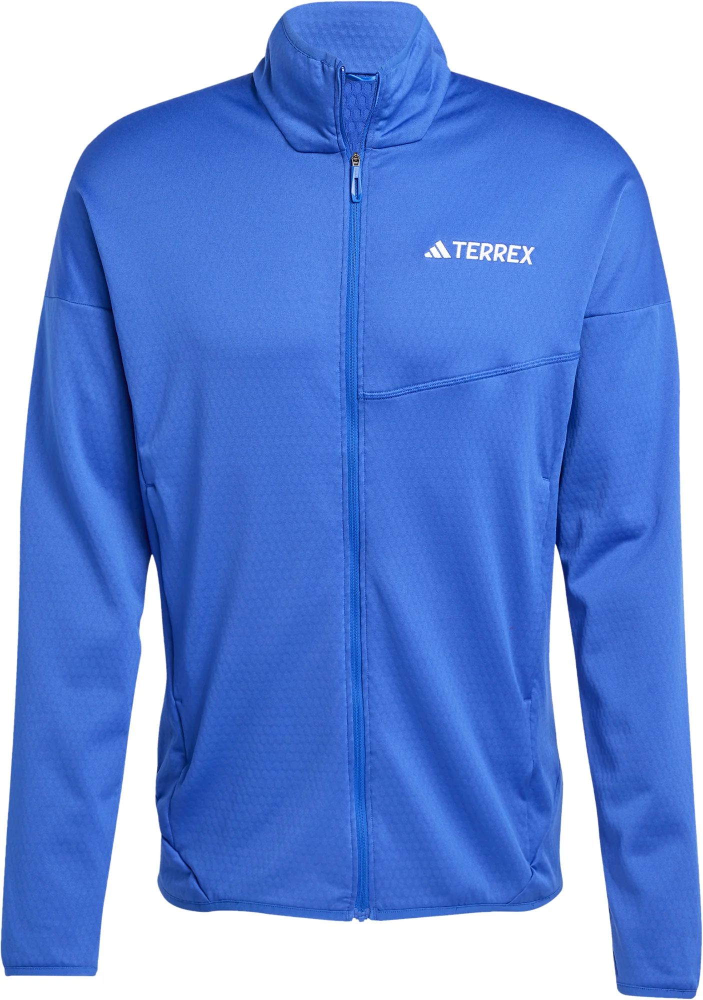 adidas Terrex Xperior ClimaWarm Light Fleece Mens Walking Jacket - Blue - Image 5
