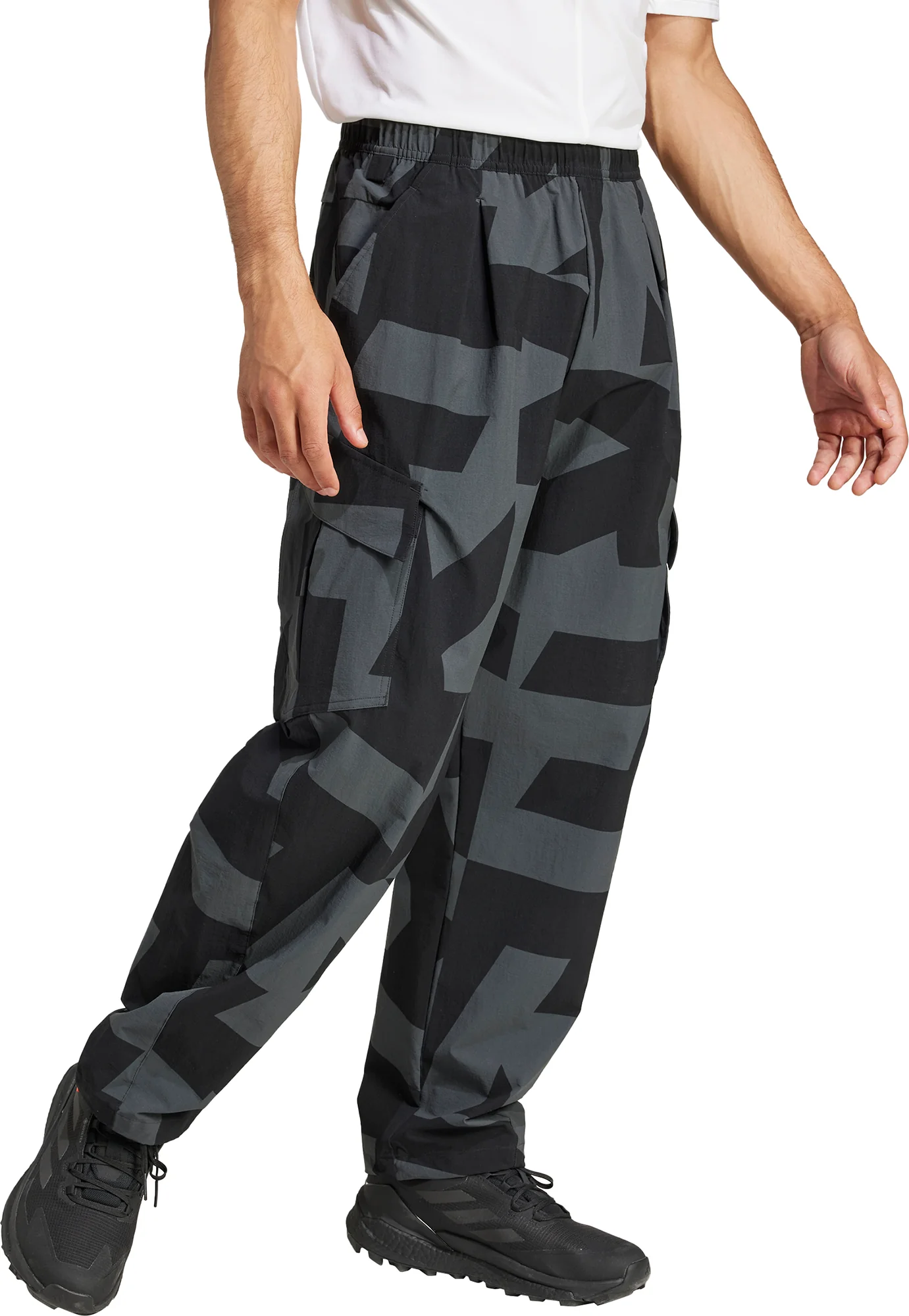 adidas Terrex Xploric Cargo Mens Walking Pants - Black - Image 3