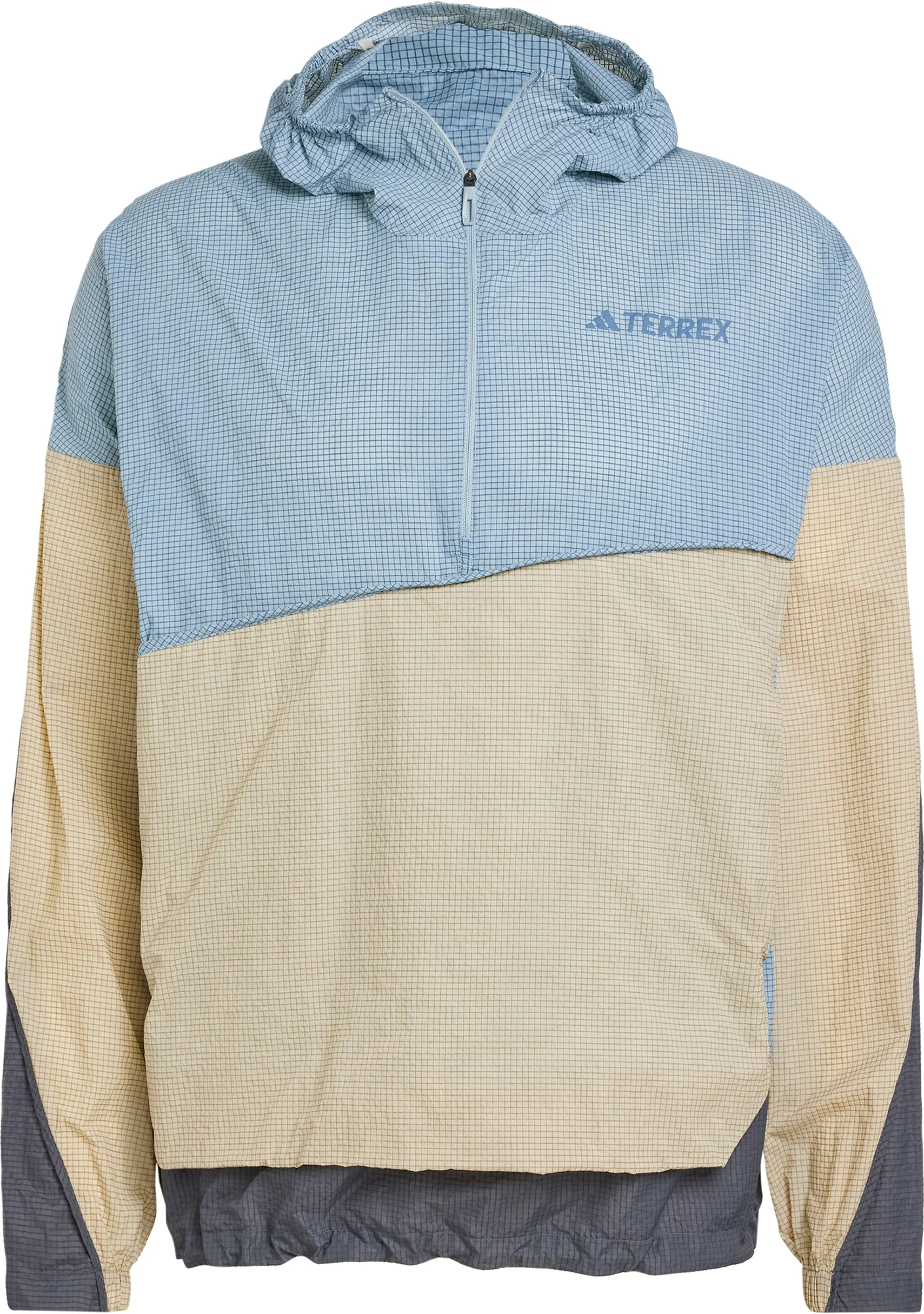 adidas Terrex Xploric Wind Mens Anorak Jacket - Blue - Image 5