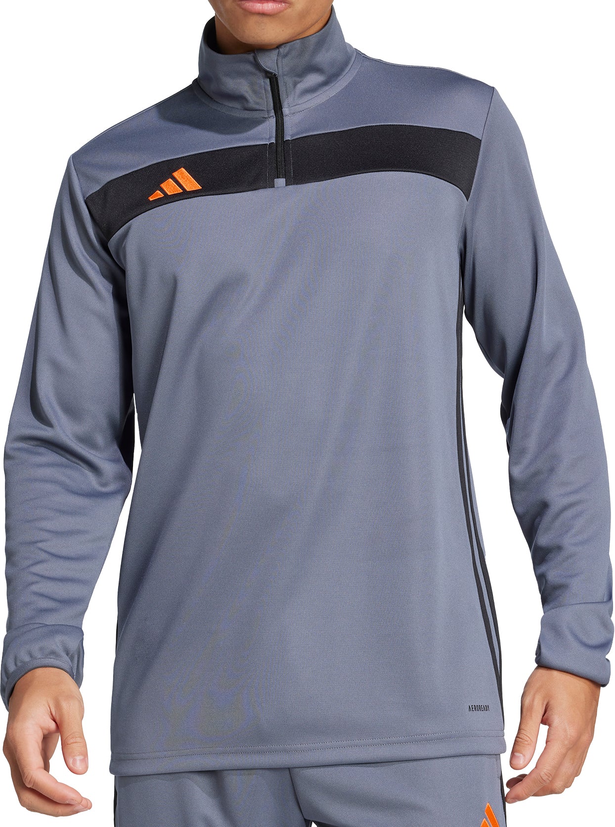adidas Tiro 25 Essentials Half Zip Long Sleeve Mens Training Top - Grey