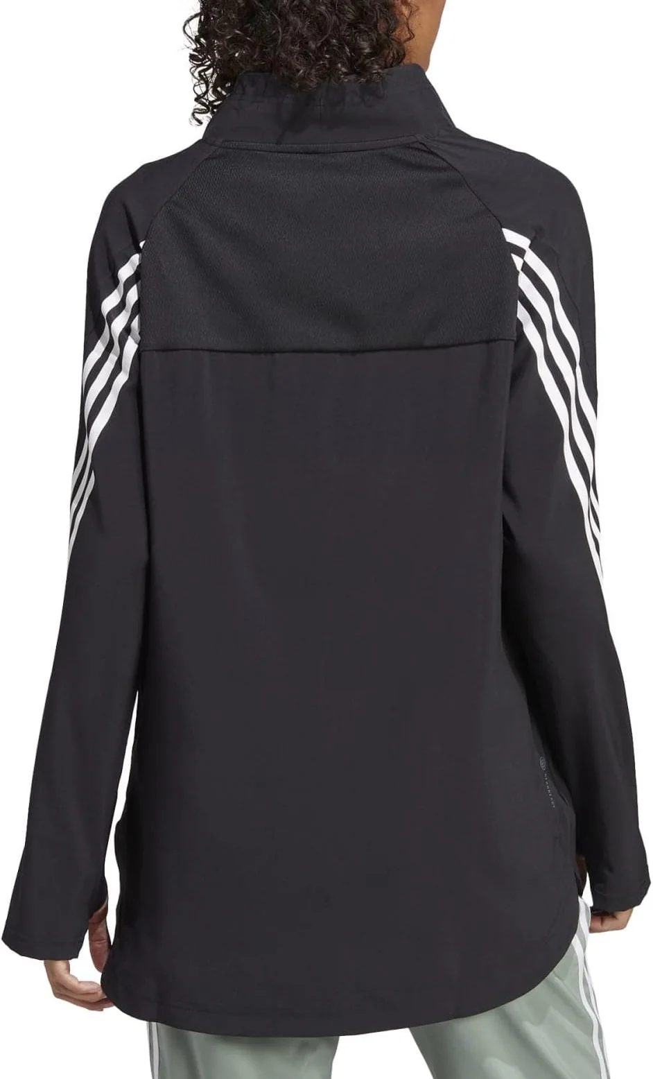 adidas Train Icon Full Cover Womens Training Long Sleeve Top - Black - Image 2