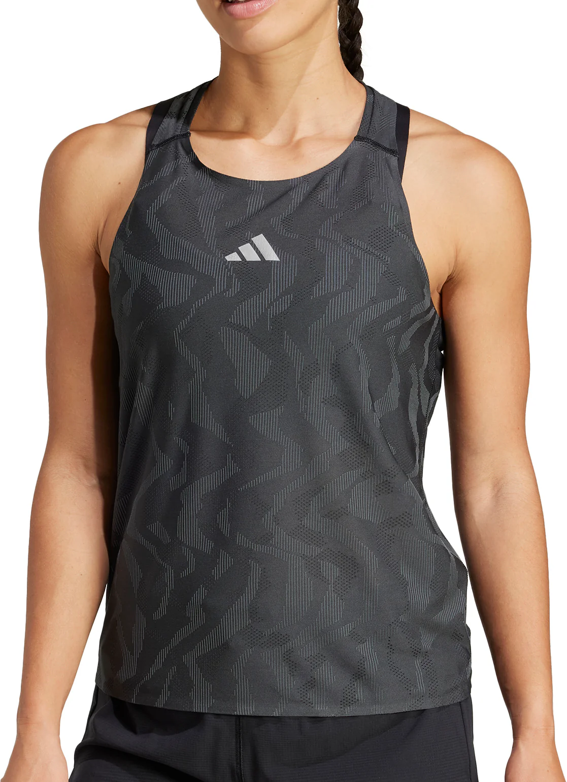 adidas Ultimate Engineered ClimaCool+ Womens Running Vest Tank Top - Black