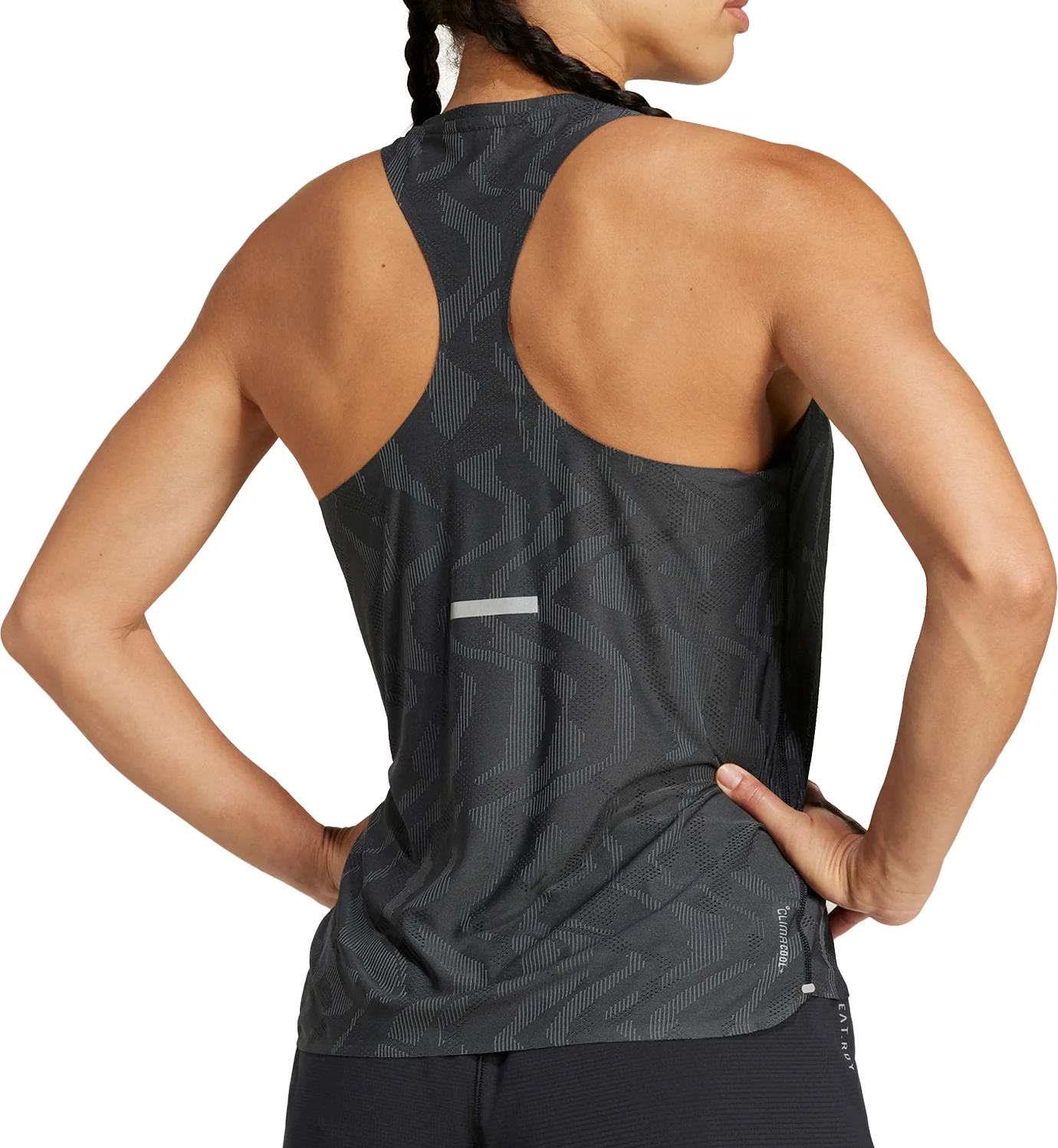 adidas Ultimate Engineered ClimaCool+ Womens Running Vest Tank Top - Black - Image 2