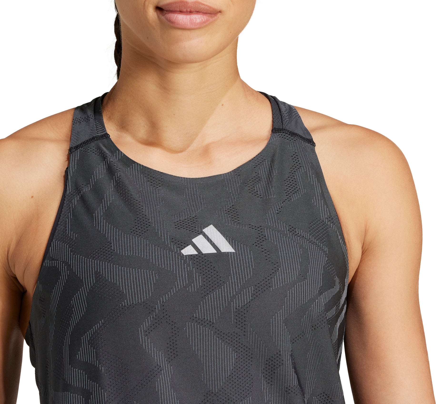 adidas Ultimate Engineered ClimaCool+ Womens Running Vest Tank Top - Black - Image 3