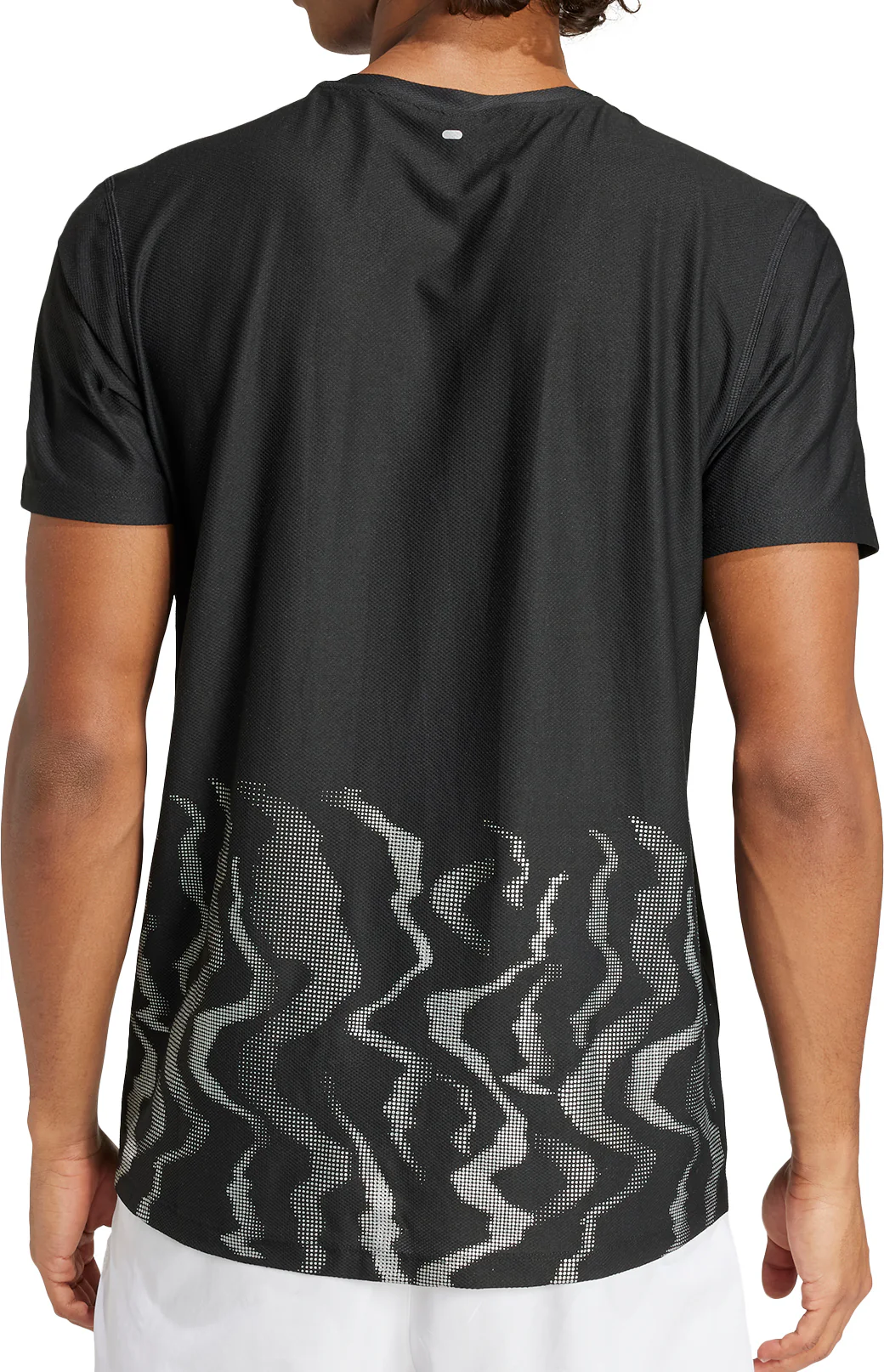 adidas Ultimate UB Short Sleeve Mens Running Top - Black - Image 2