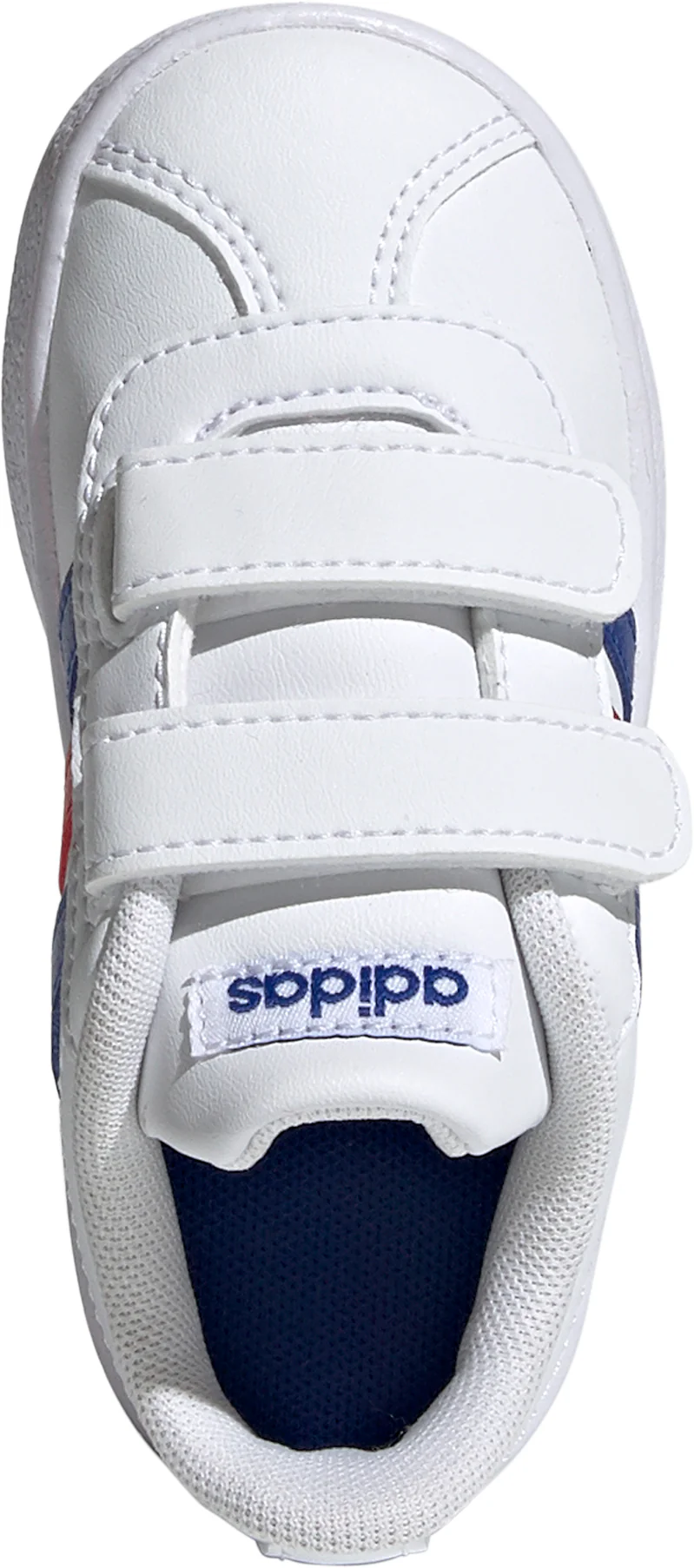 adidas VL Court 2 Infant Trainers - White - Image 4