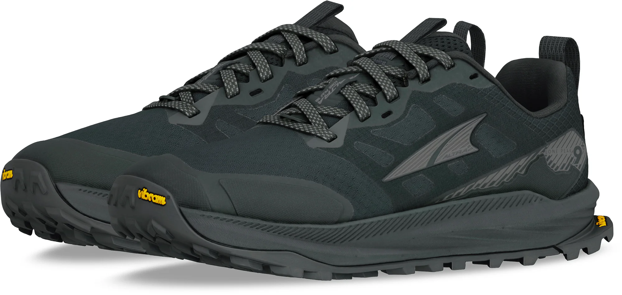 Altra Lone Peak 9+ WIDE FIT Womens Trail Running Shoes - Black - Image 5
