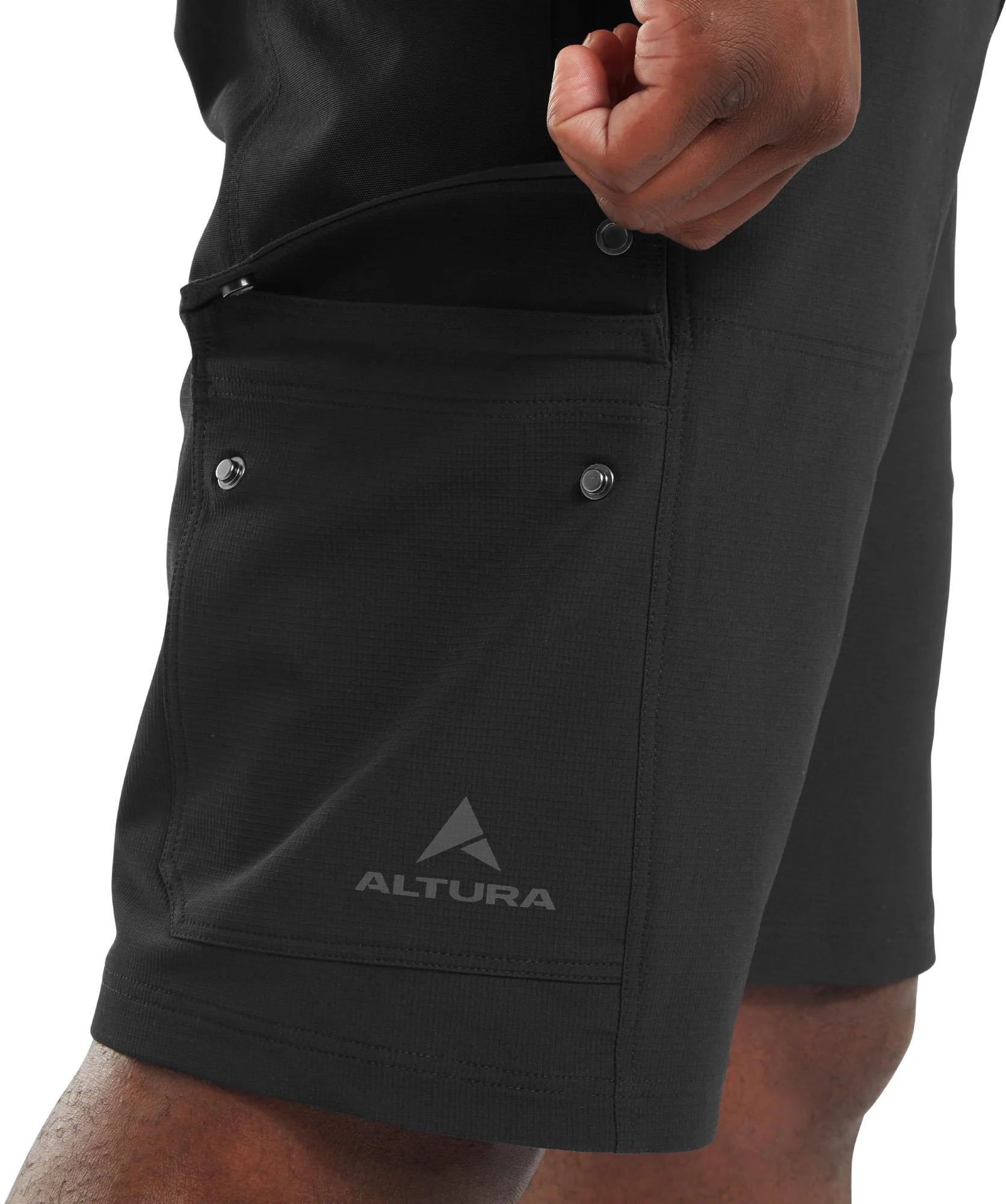 Altura Esker Cargo Mens Baggy Cycling Shorts With Liner - Black - Image 6