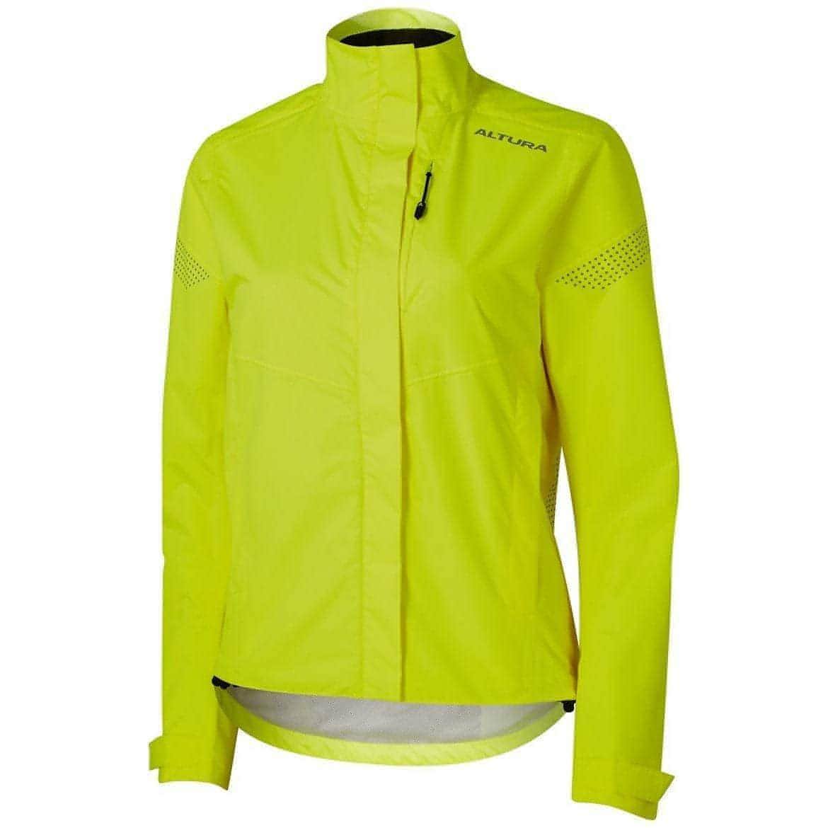 Altura Nevis Nightvision Waterproof Womens Cycling Jacket - Yellow - Image 4