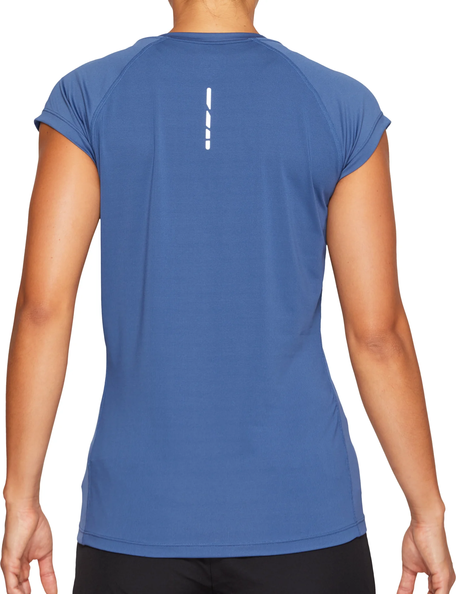 Asics Cap Short Sleeve Womens Running Top - Blue - Image 2
