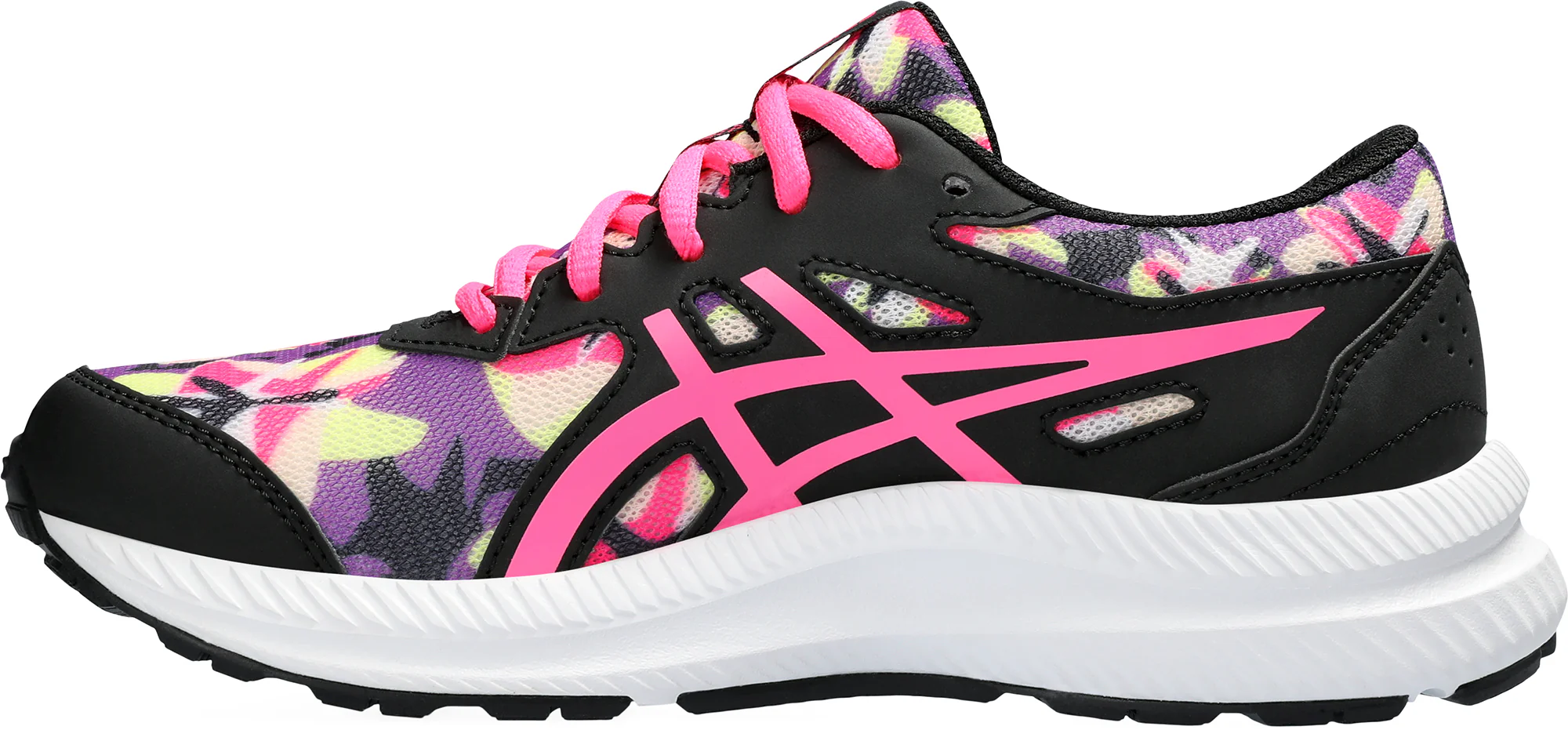 Asics Contend 8 GS Junior Running Shoes - Black - Image 3