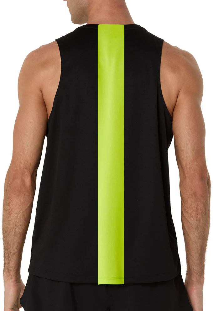 Asics Fast Mens Running Vest - Black - Image 2