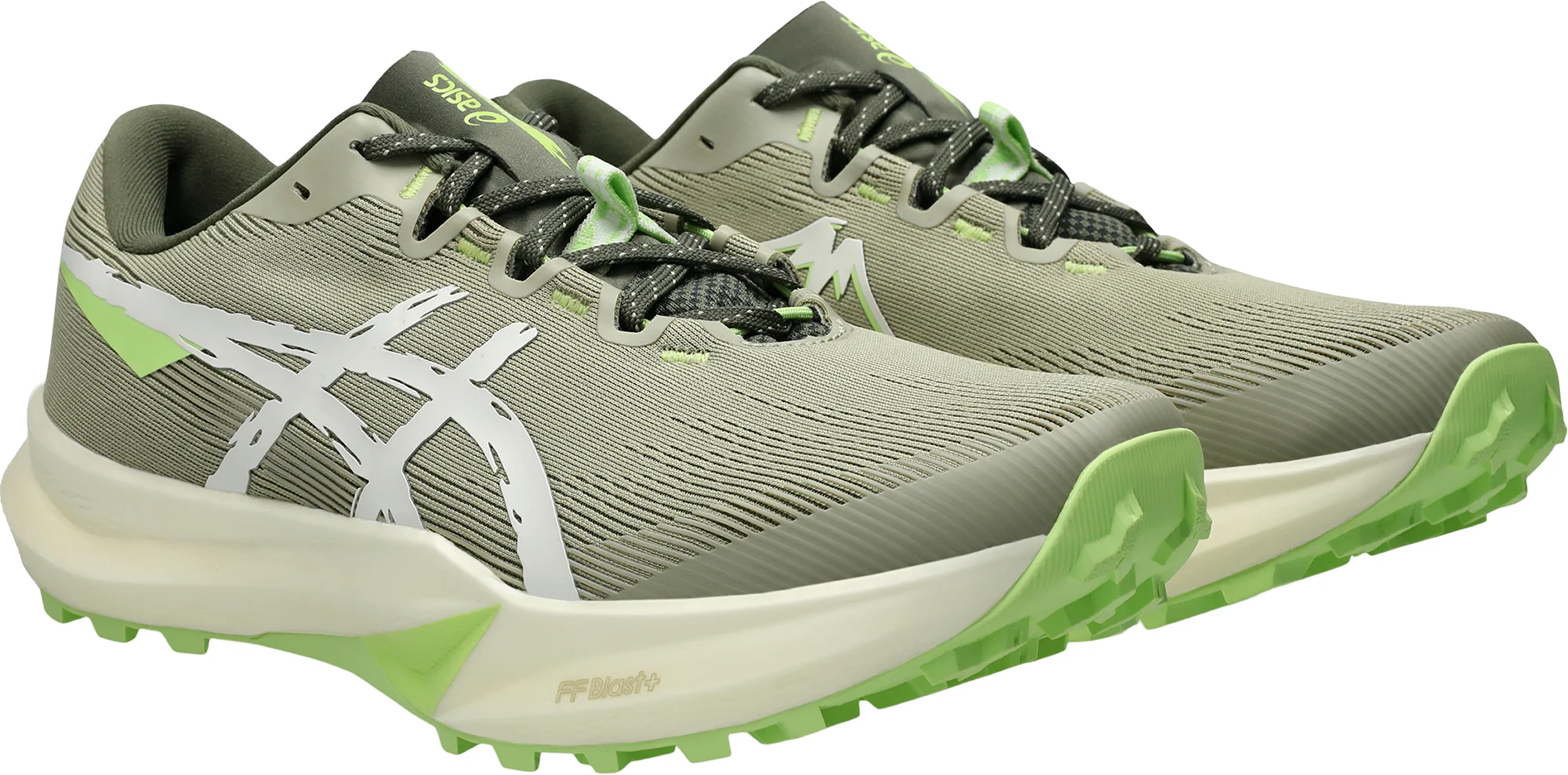 Asics Fuji Lite 6 Mens Trail Running Shoes - Green - Image 6