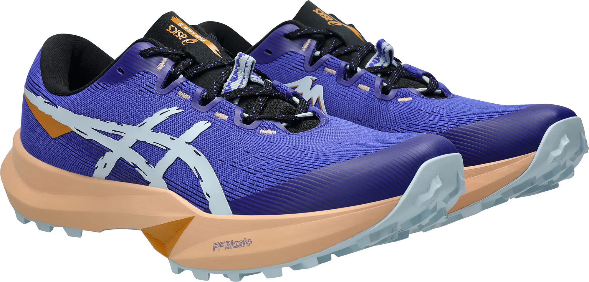 Asics FujiLIte 6 Mens Trail Running Shoes - Blue - Image 6