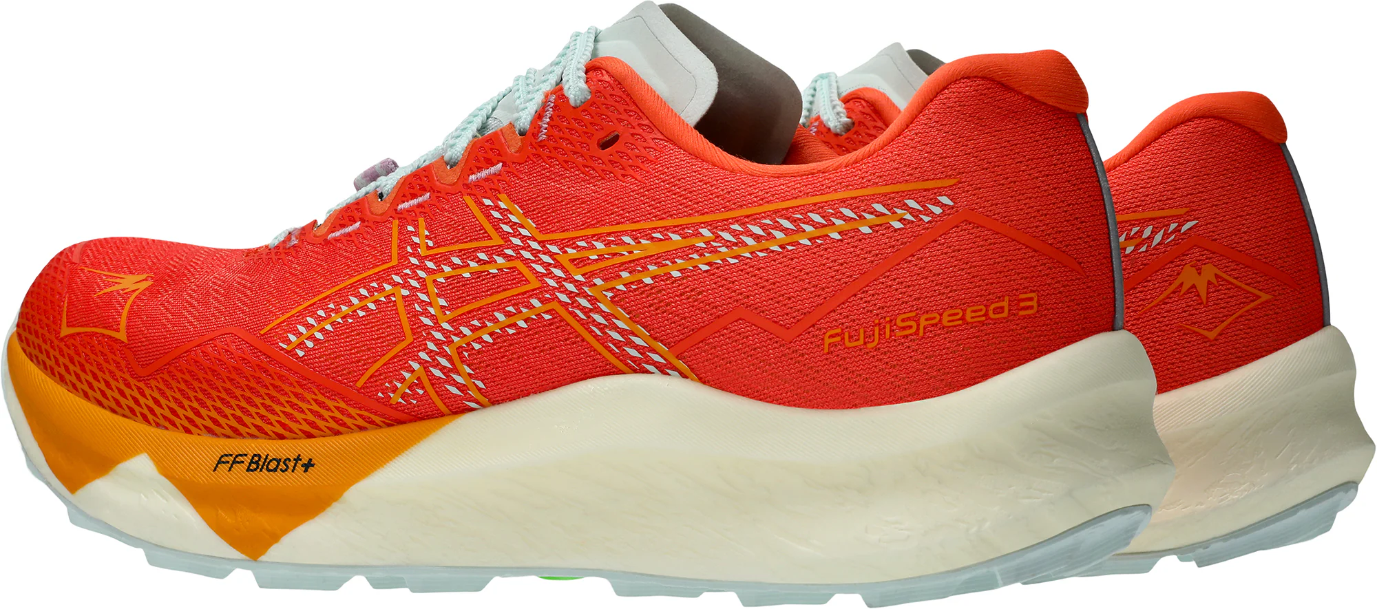 Asics FujiSpeed 3 Mens Trail Running Shoes - Red - Image 5