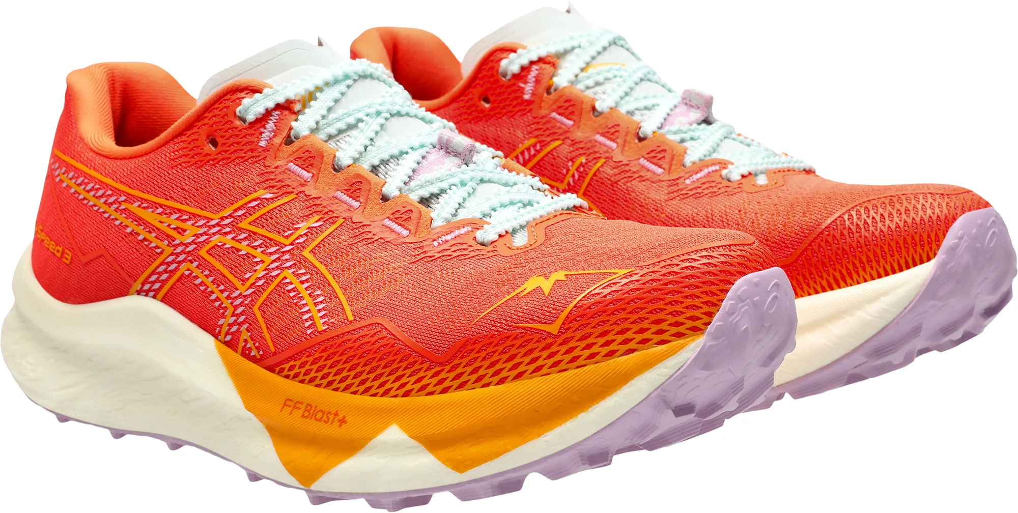 Asics FujiSpeed 3 Womens Trail Running Shoes - Orange - Image 6