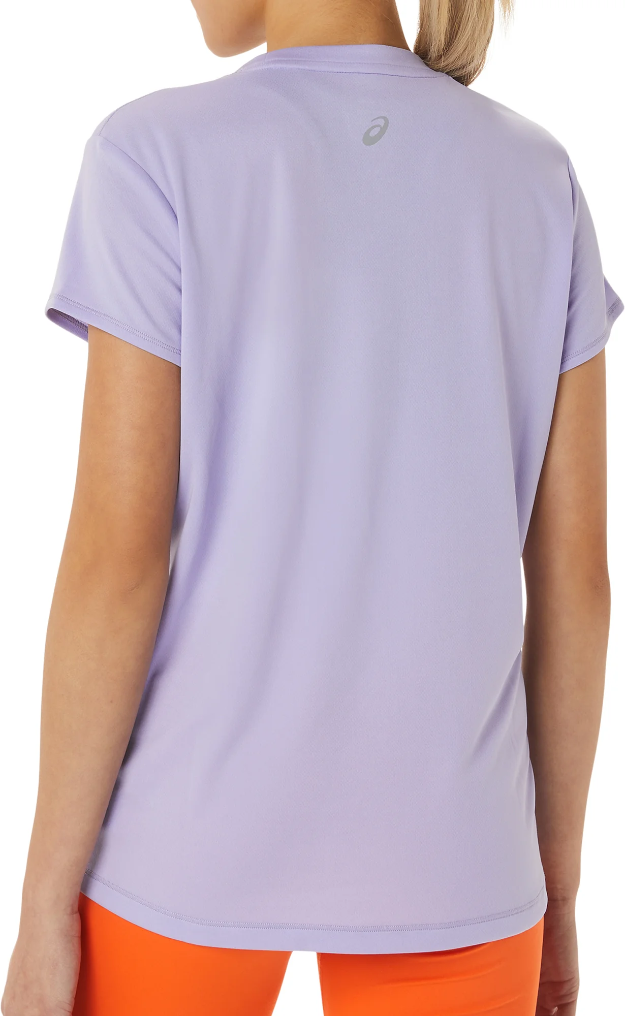 Asics FujiTrail Logo Short Sleeve Womens Running Top - Purple - Image 2