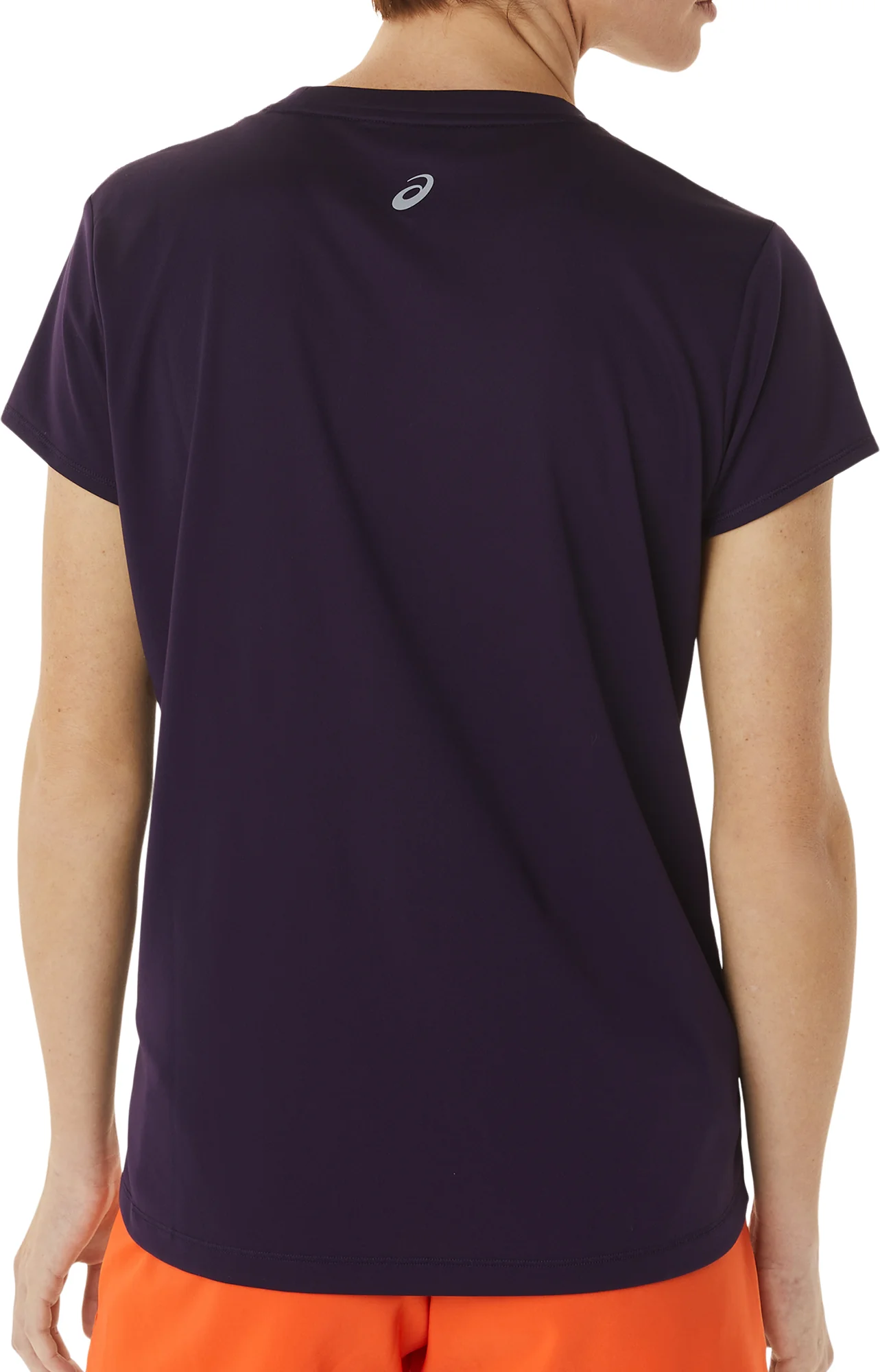 Asics FujiTrail Logo Short Sleeve Womens Running Top - Purple - Image 2