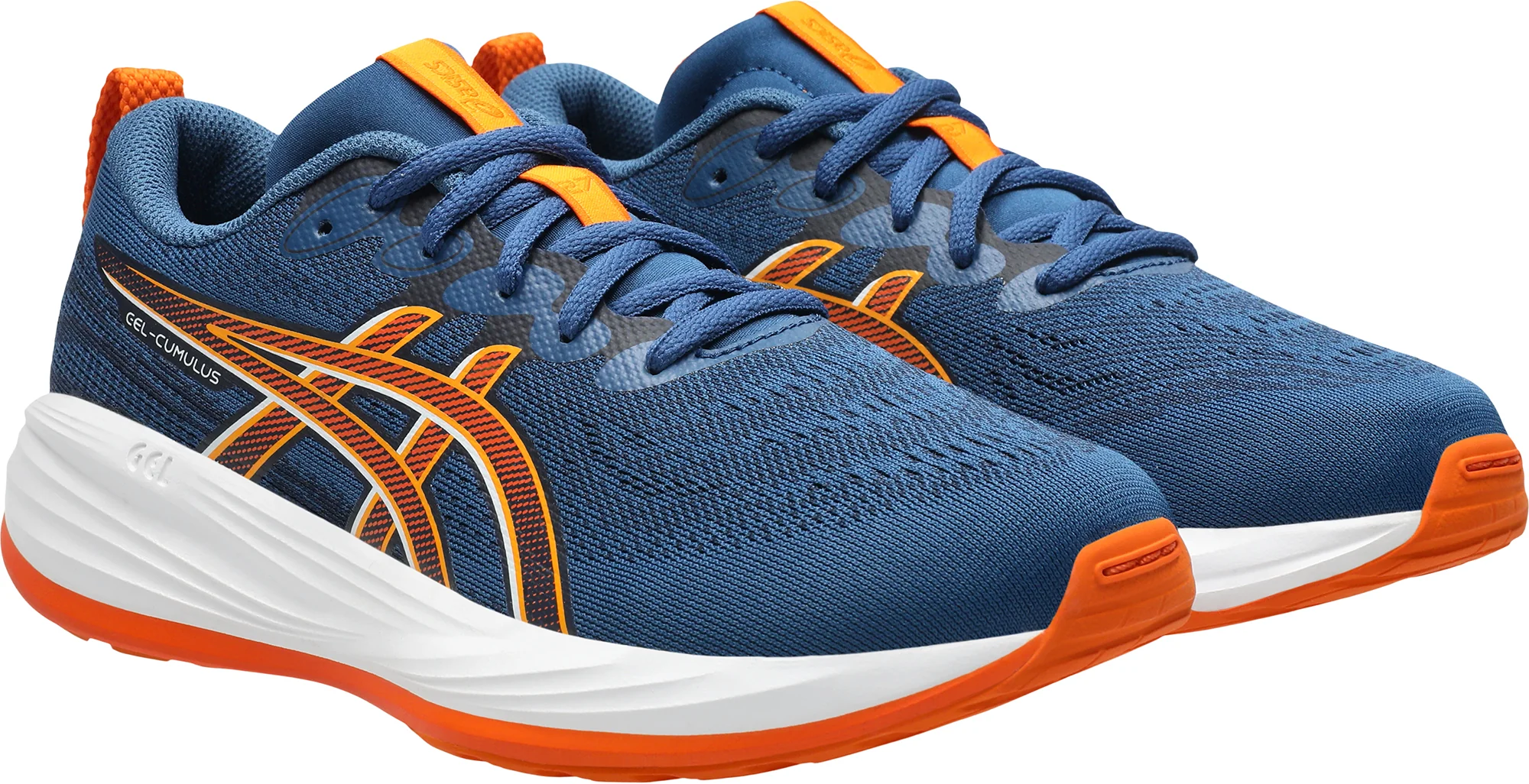 Asics Gel Cumulus 27 GS Junior Running Shoes - Blue - Image 6