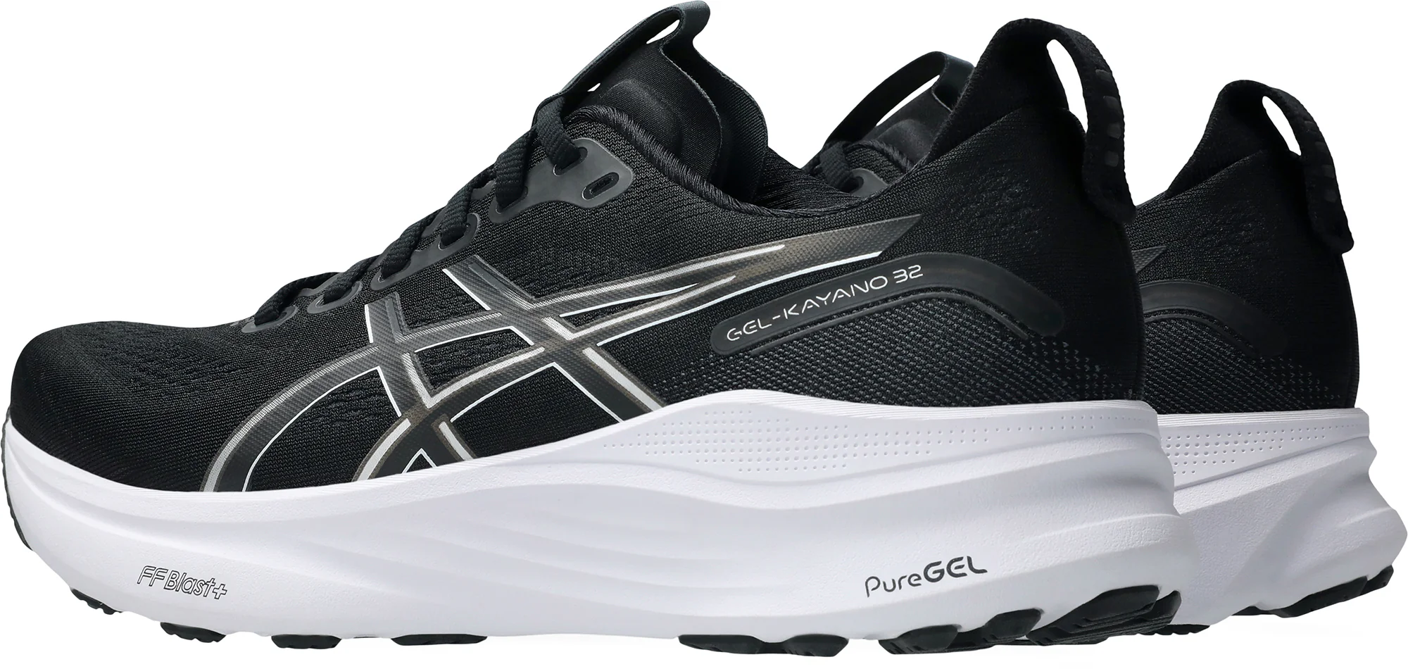 Asics Gel Kayano 32 WIDE FIT (2E) Mens Running Shoes - Black - Image 5