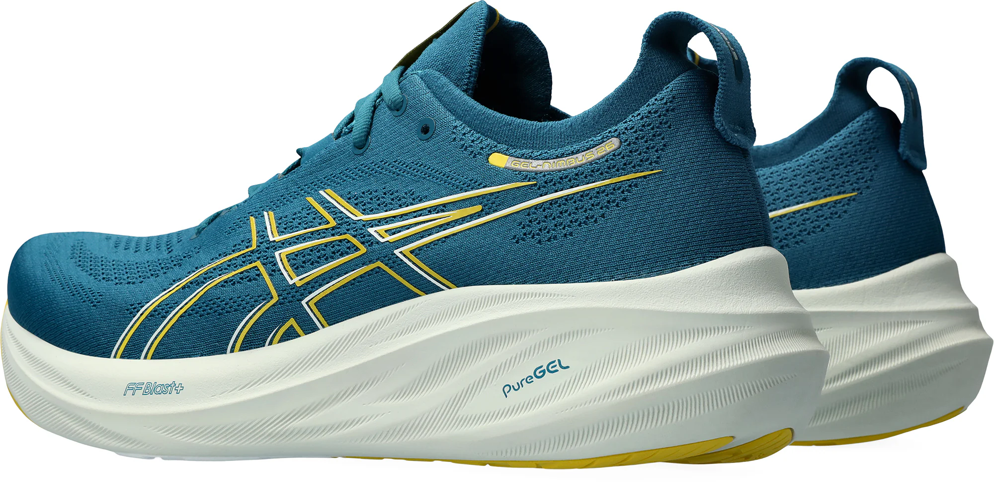 Asics Gel Nimbus 26 Mens Running Shoes - Green - Image 5