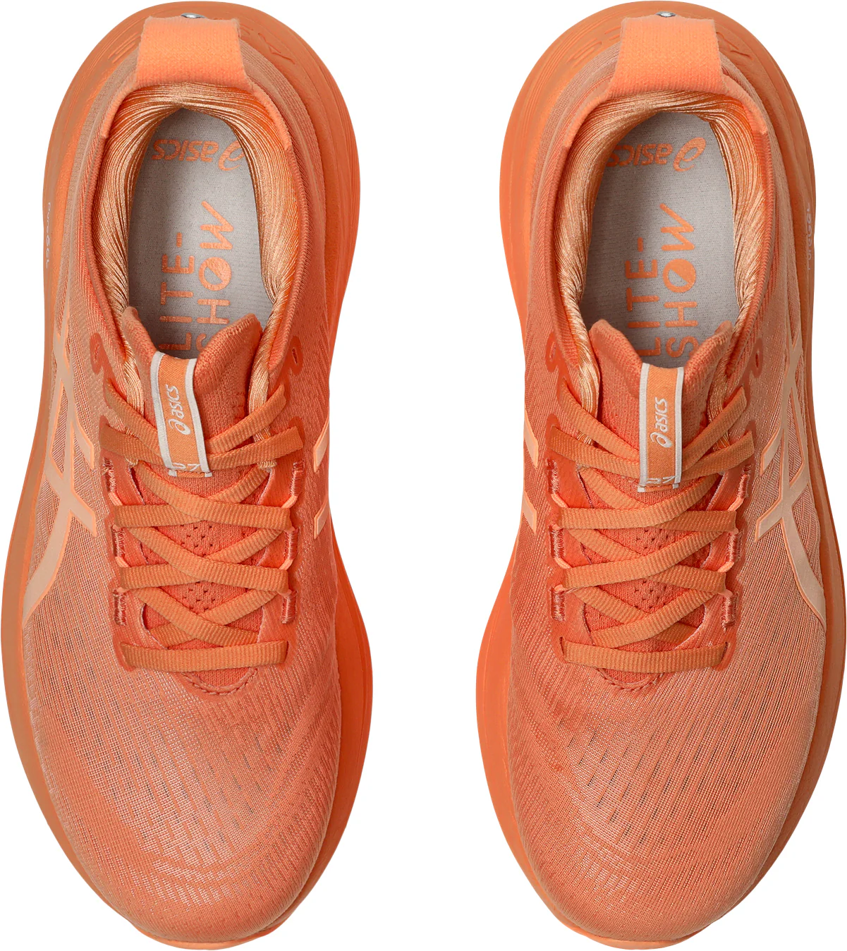 Asics Gel Nimbus 27 Lite-Show Womens Running Shoes - Orange - Image 4