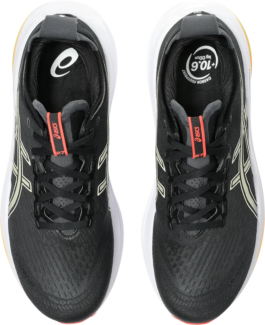 Asics Gel Nimbus 27 Mens Running Shoes - Black - Image 4