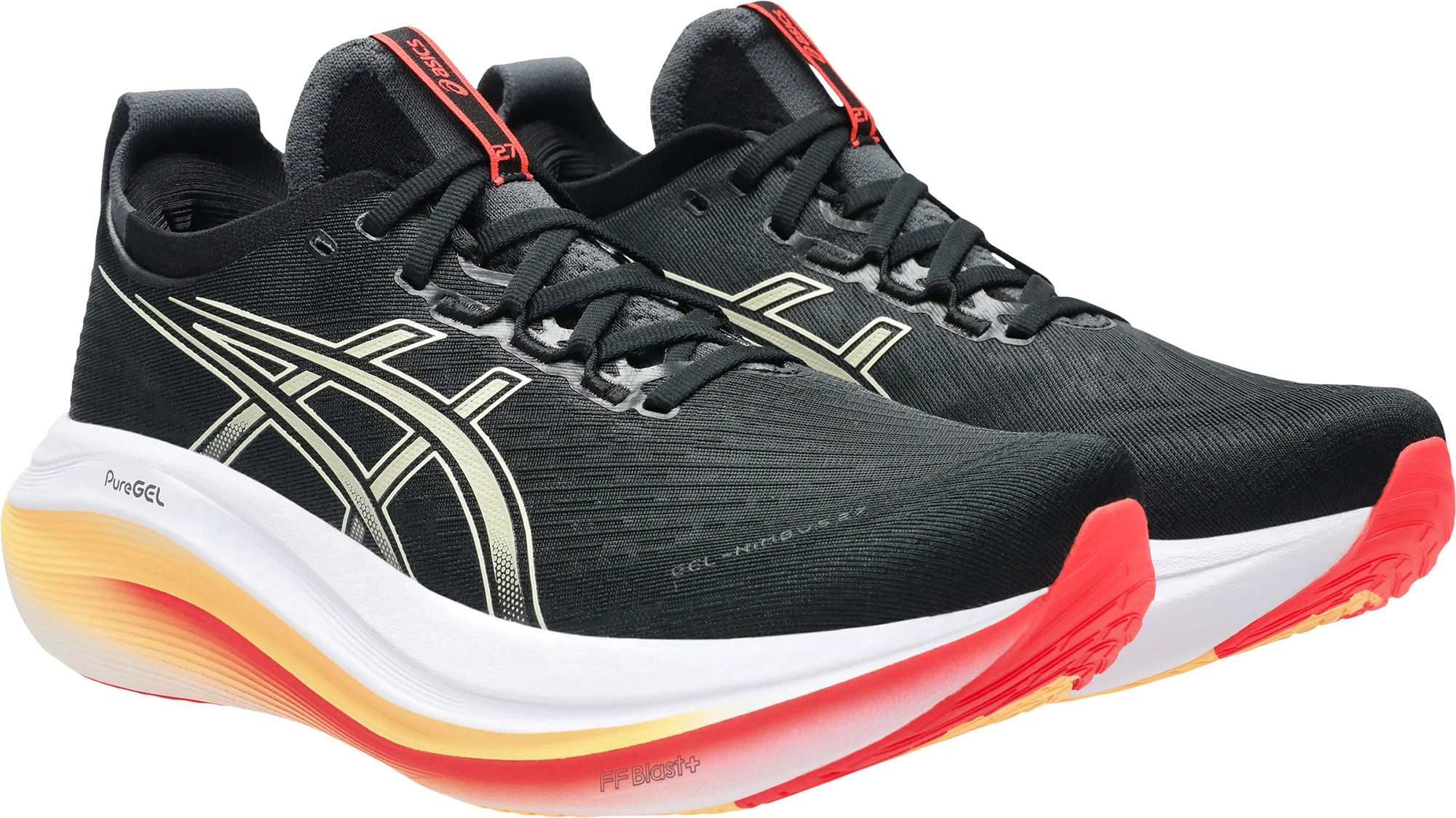 Asics Gel Nimbus 27 Mens Running Shoes - Black - Image 6