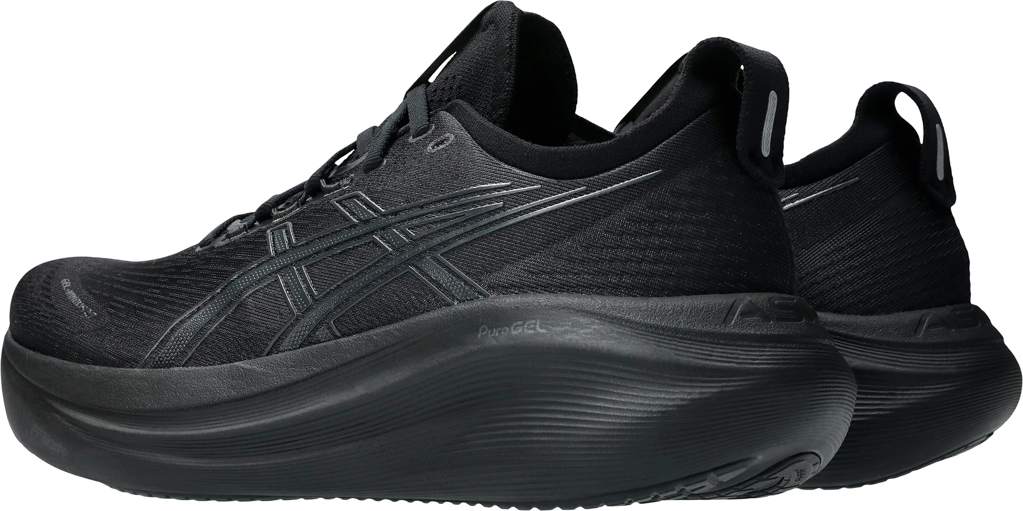 Asics Gel Nimbus 27 Mens Running Shoes - Black - Image 5