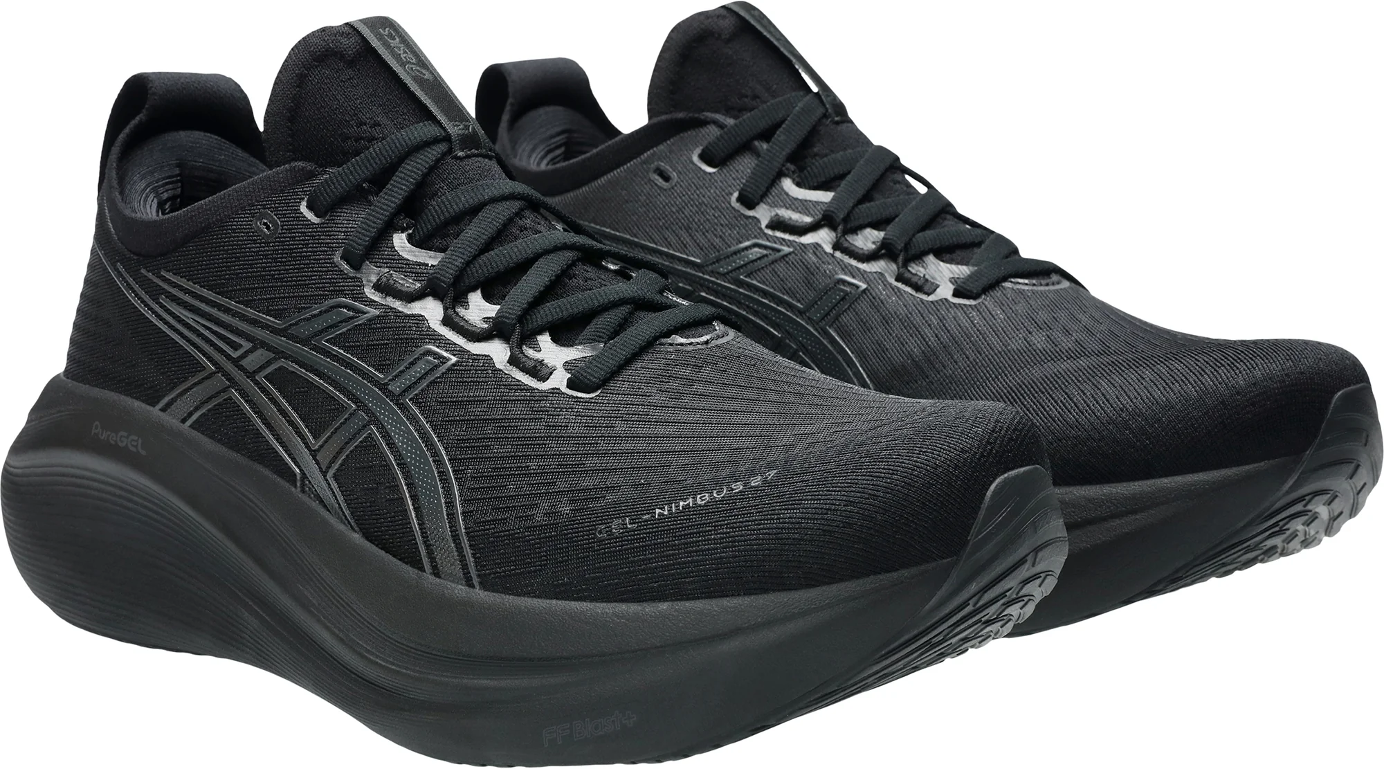 Asics Gel Nimbus 27 Mens Running Shoes - Black - Image 6