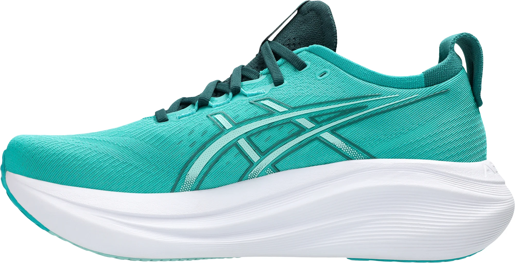 Asics Gel Nimbus 27 Mens Running Shoes - Green - Image 3