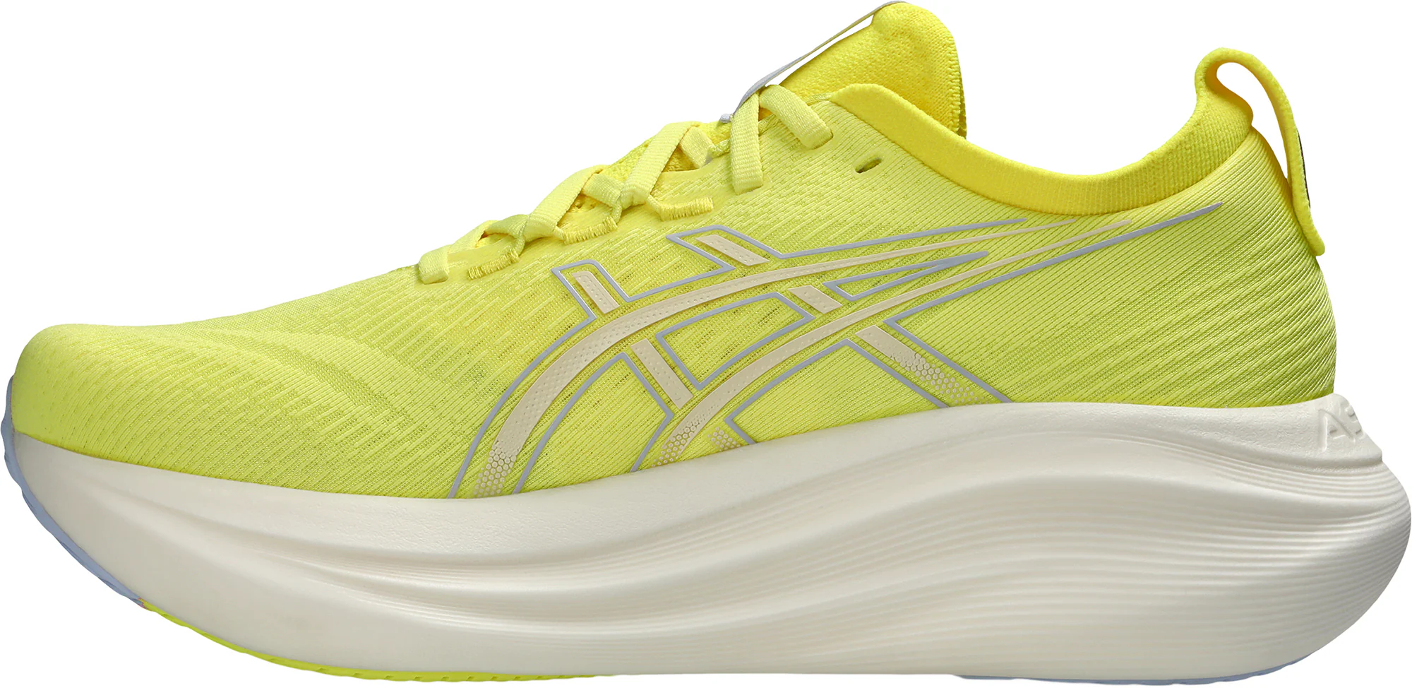 Asics Gel Nimbus 27 Mens Running Shoes - Yellow - Image 3