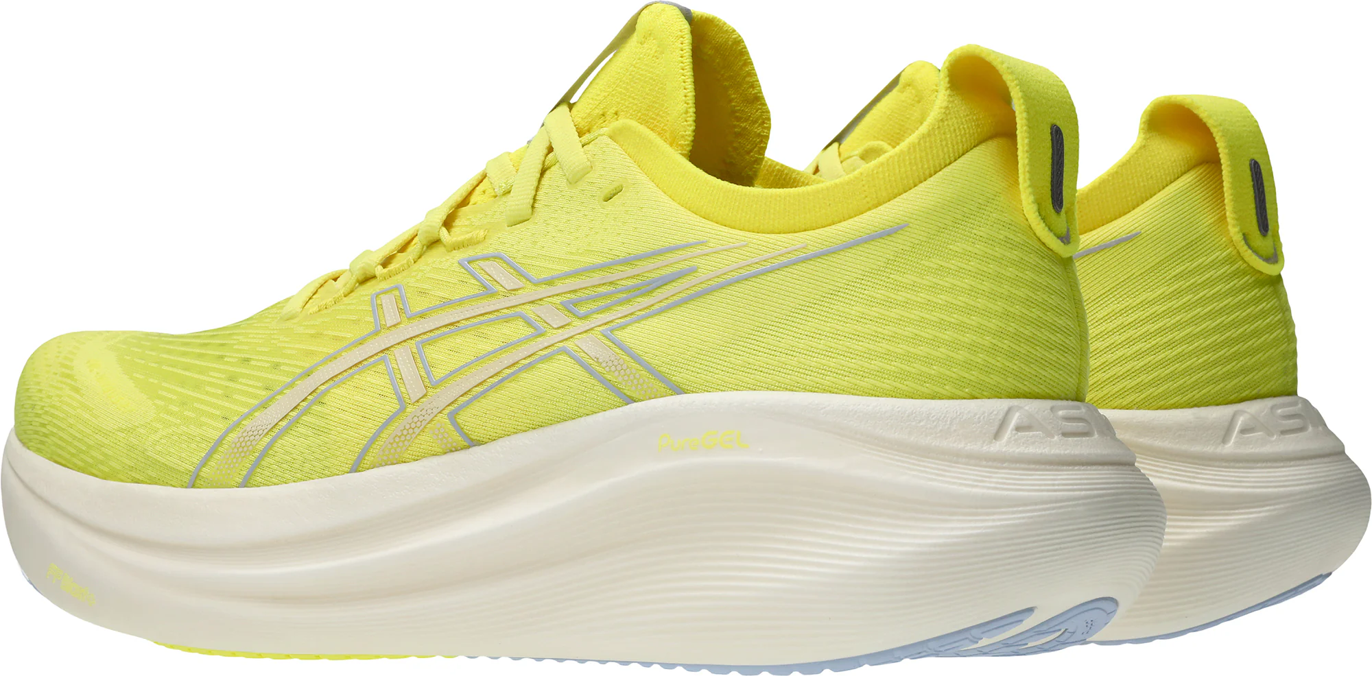 Asics Gel Nimbus 27 Mens Running Shoes - Yellow - Image 5