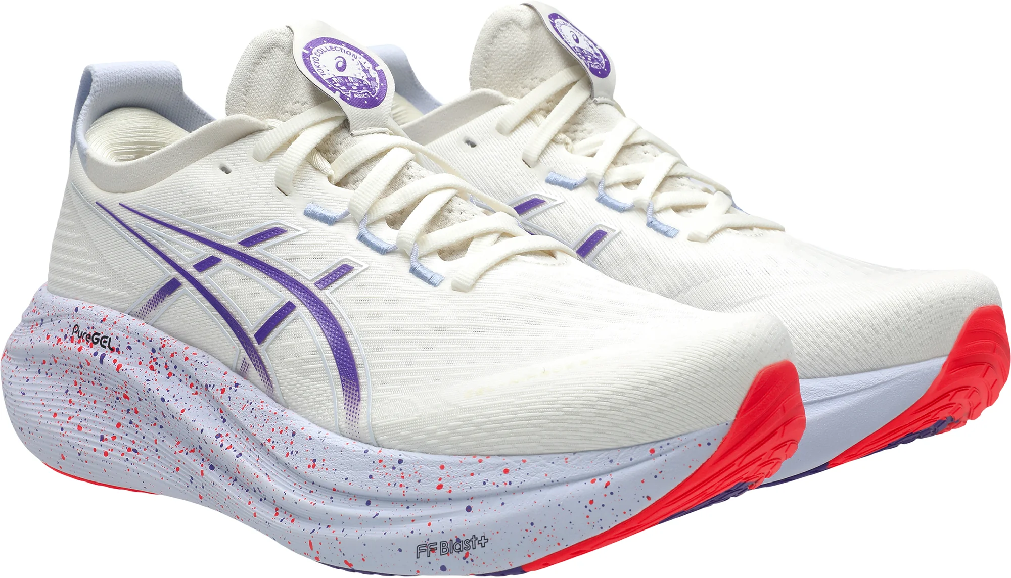 Asics Gel Nimbus 27 Tokyo Mens Running Shoes - Cream - Image 6