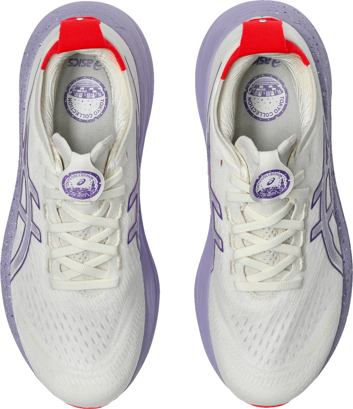 Asics Gel Nimbus 27 Tokyo Womens Running Shoes - Cream - Image 4