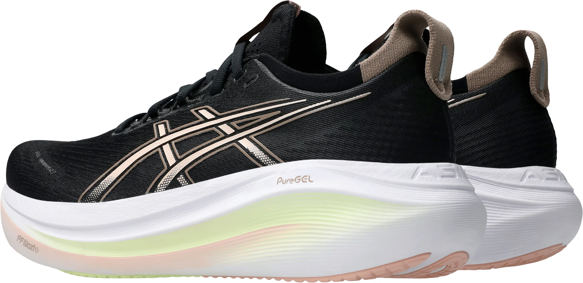 Asics Gel Nimbus 27 Womens Running Shoes - Black - Image 5