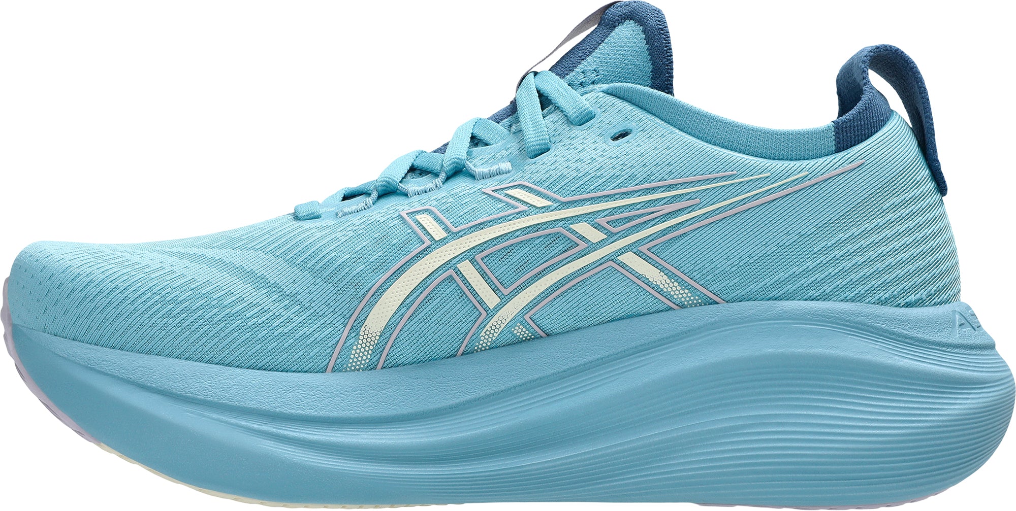 Asics Gel Nimbus 27 Womens Running Shoes - Blue - Image 3