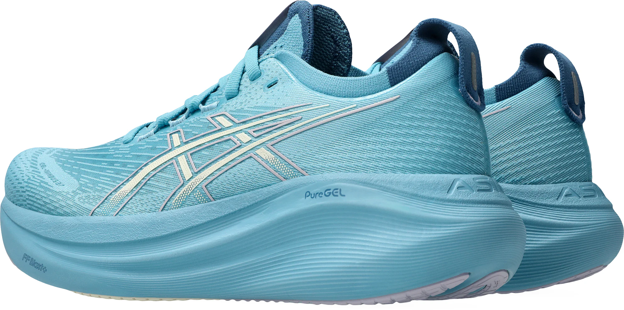 Asics Gel Nimbus 27 Womens Running Shoes - Blue - Image 5